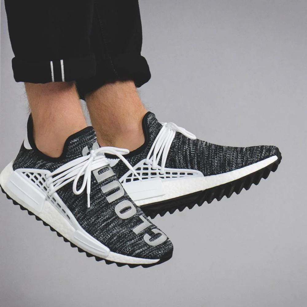 Pharrell Williams x adidas NMD Human Race Trail Core Black-White - Image 8