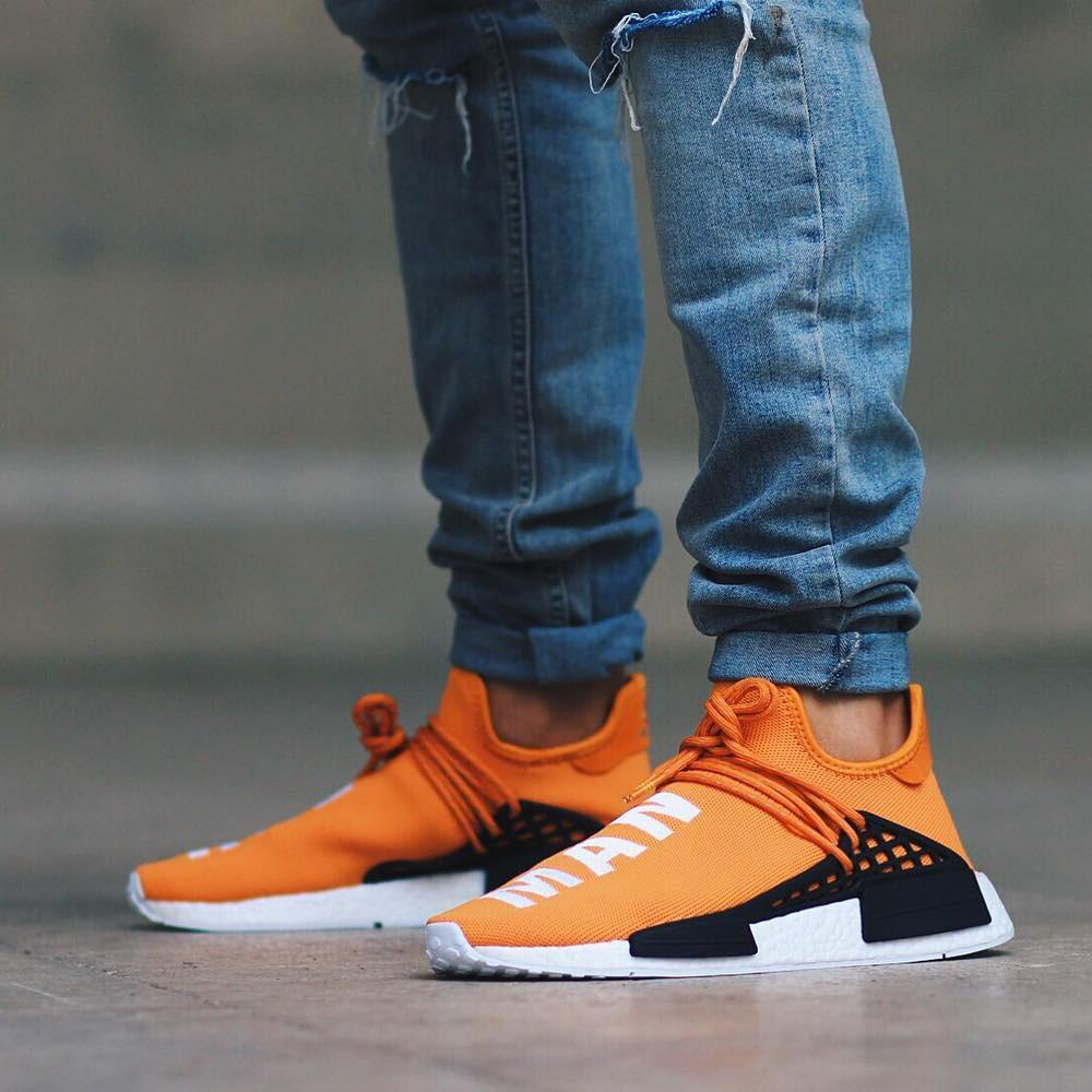 PHARRELL WILLIAMS X ADIDAS NMD HUMAN RACE TANGERINE - Image 6