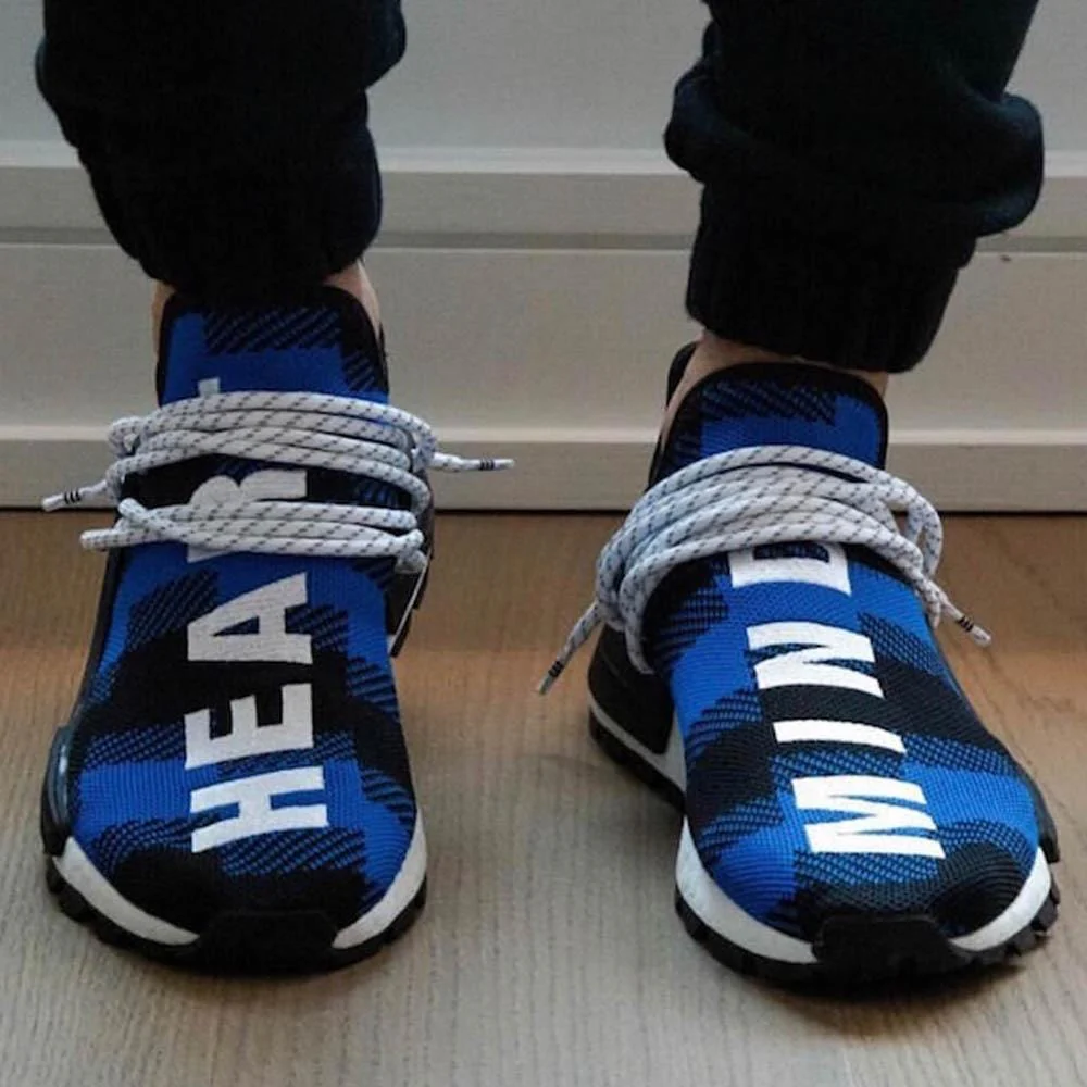 Pharrell x Billionaire Boys Club x NMD Human Race Trail 'Blue Plaid' - Image 8