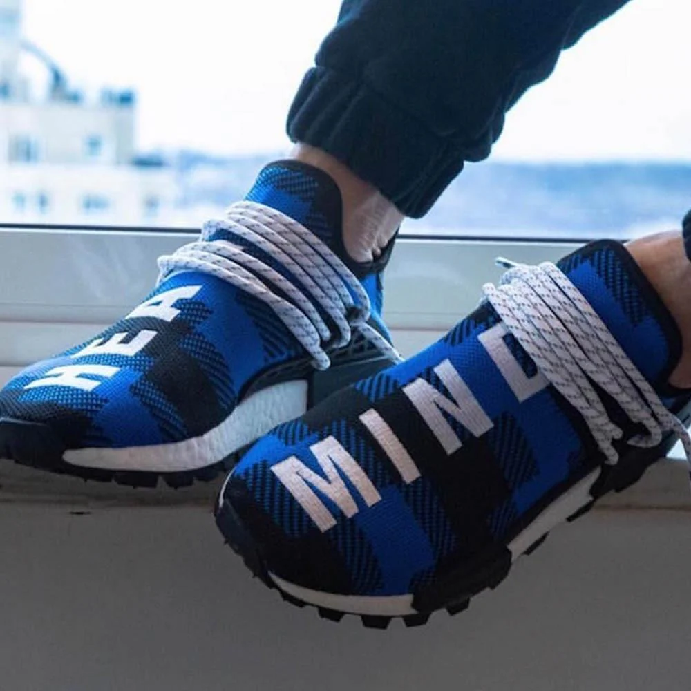 Pharrell x Billionaire Boys Club x NMD Human Race Trail 'Blue Plaid' - Image 9