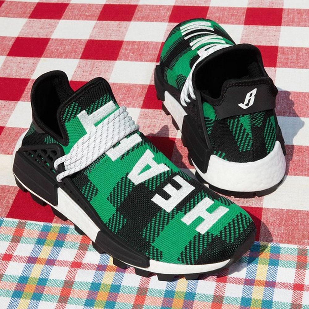 Pharrell x Billionaire Boys Club x NMD Human Race Trail 'Green Plaid' - Image 8
