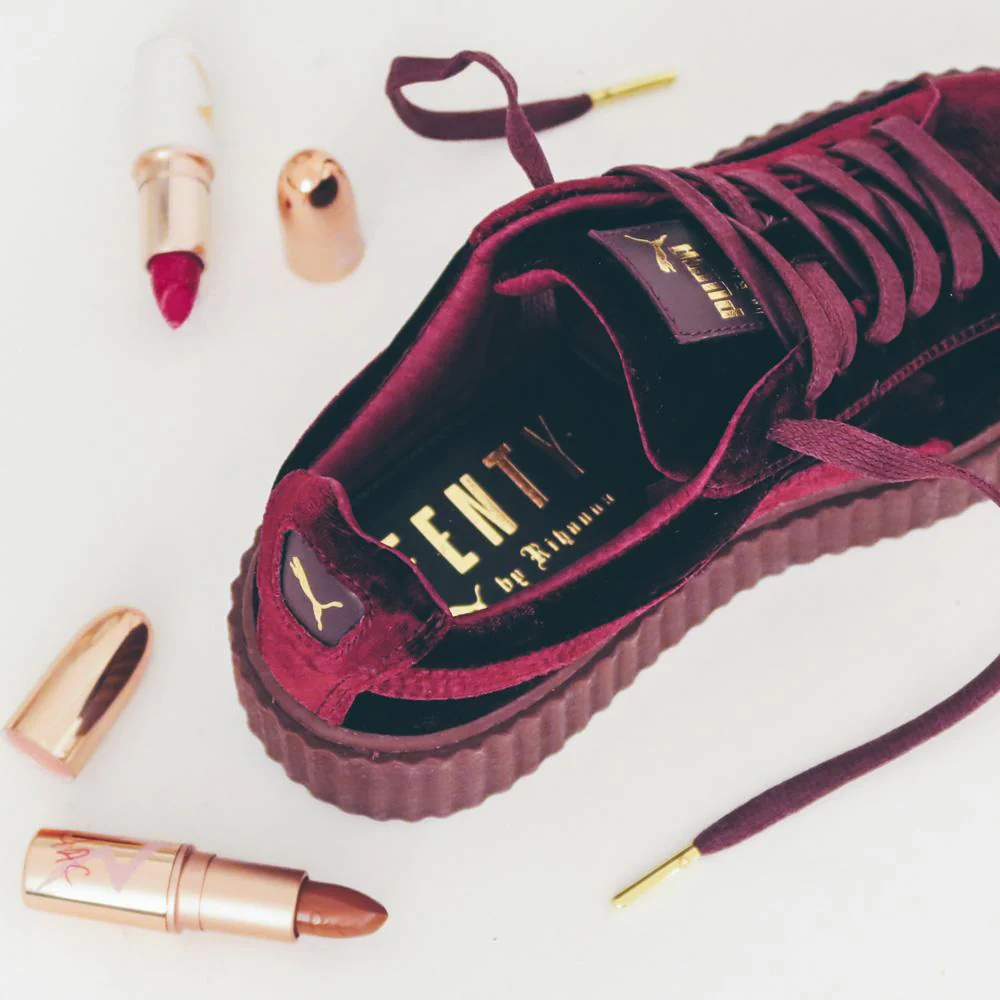Fenty x Wmns Velvet Creeper 'Burgundy' - Image 4