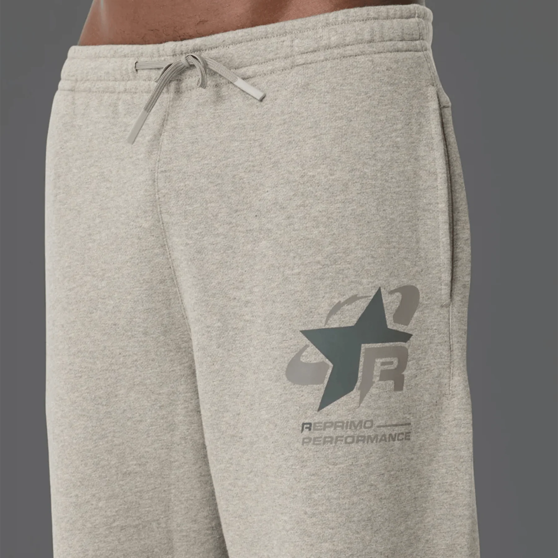 Reprimo Collective RP Cuffed Joggers 'Grey Marl' - Image 3