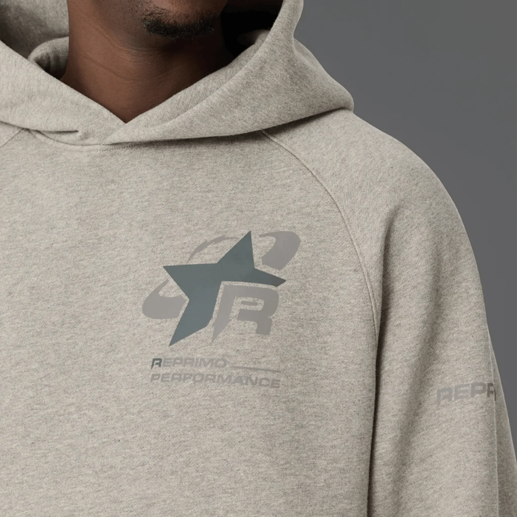 Reprimo Collective RP Hoodie 'Grey Marl' - Image 3