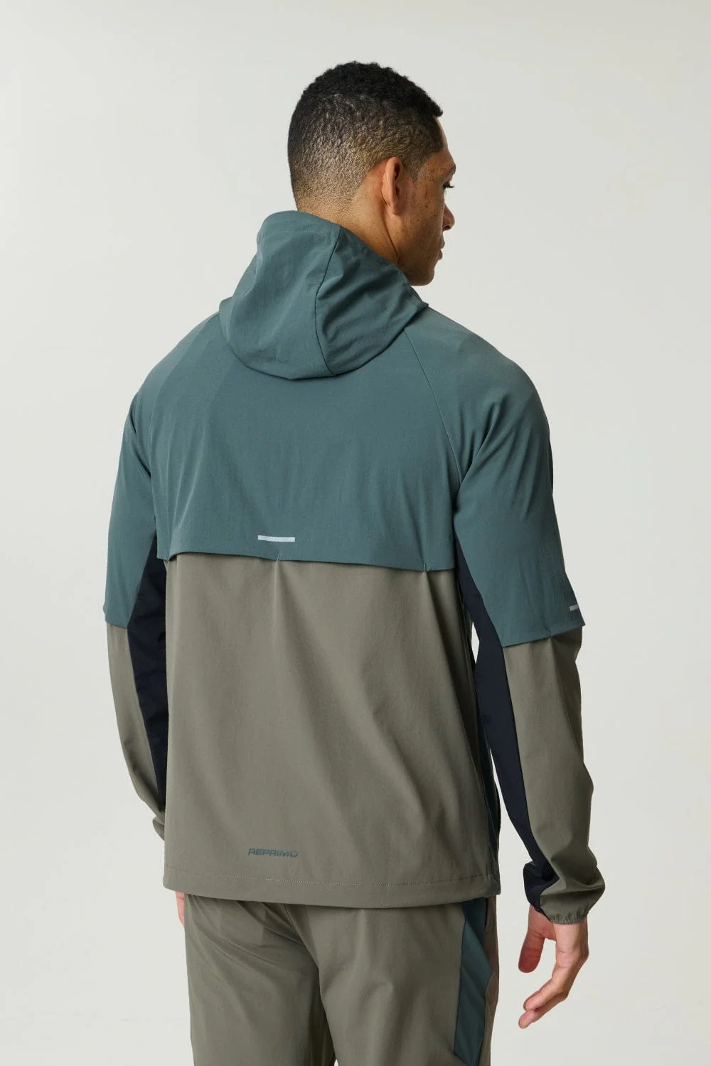 Reprimo Vortex Windbreaker Jacket 'Dark Moss Grey Velvet' - Image 3