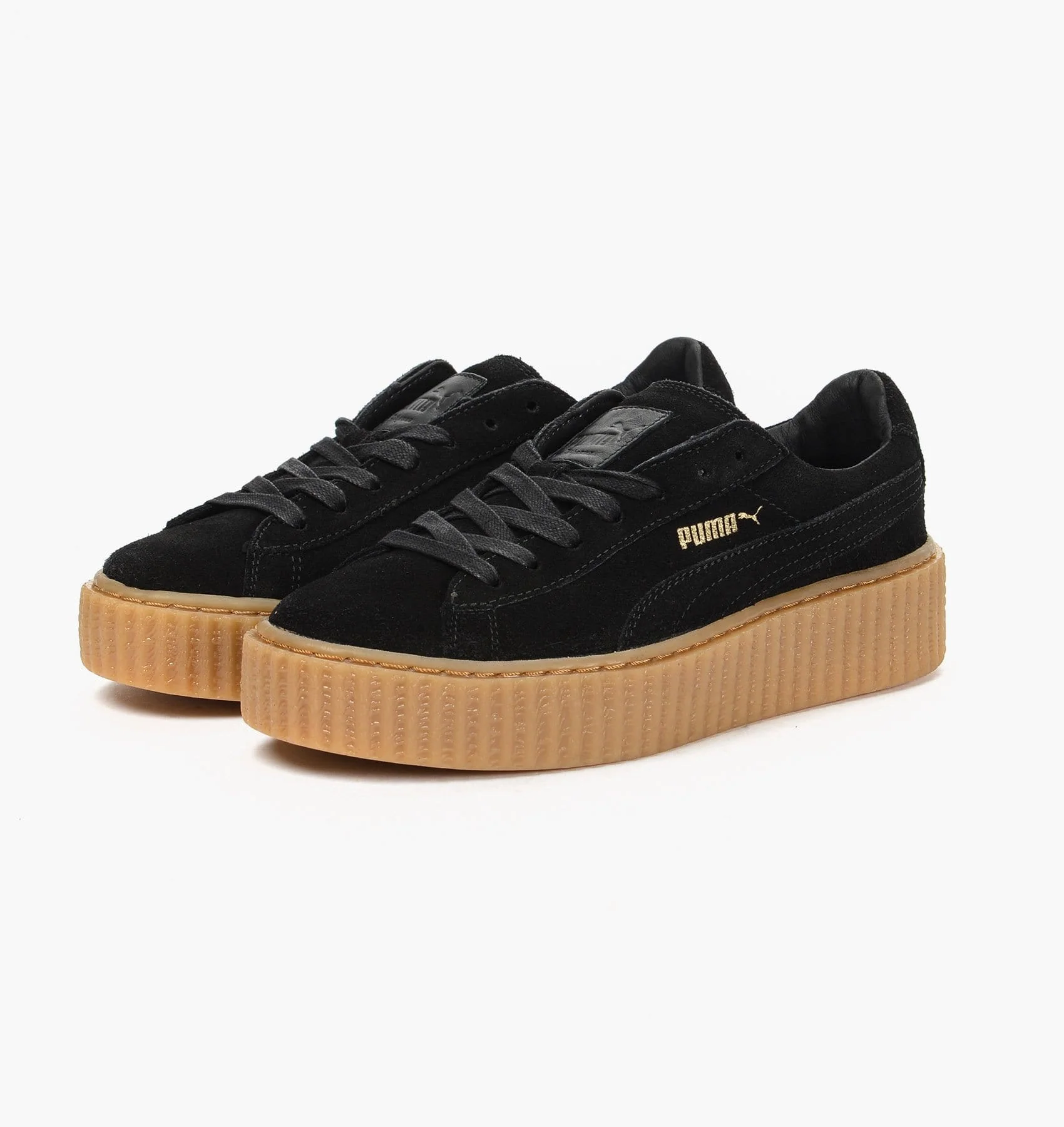 Rihanna x PUMA Suede Creeper Black-Gum - Image 6