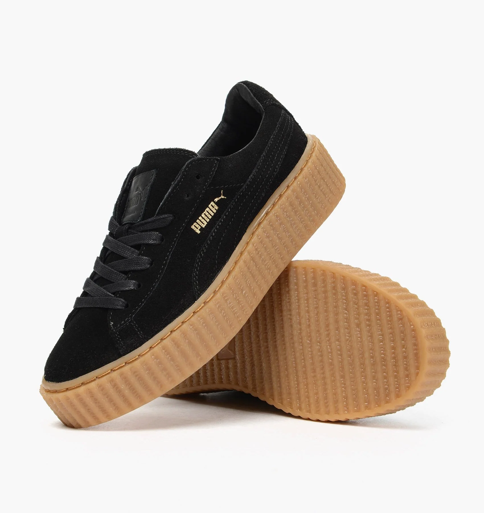 Rihanna x PUMA Suede Creeper Black-Gum - Image 7