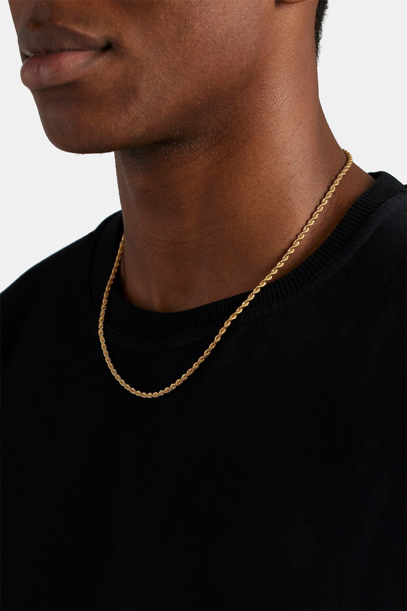 Cernucci Rope Chain - 3mm - Gold - Image 3