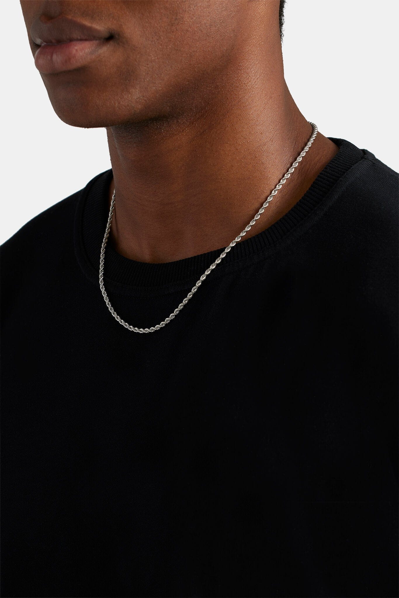 Cernucci Rope Chain - 3mm - White - Image 3