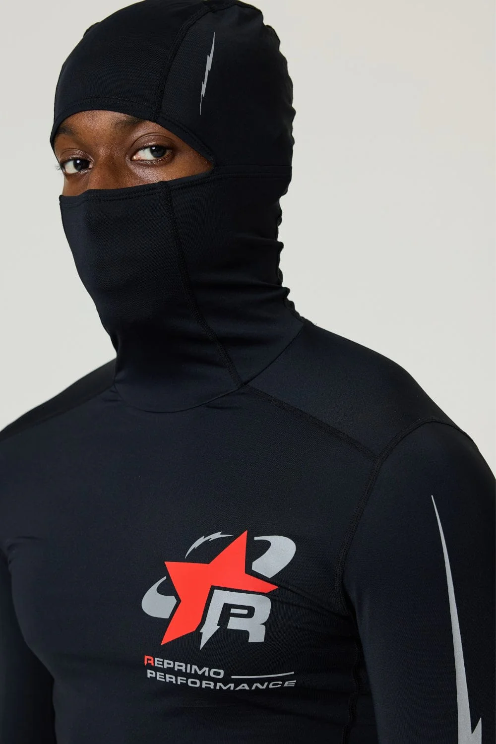 Reprimo RP Base-Layer Balaclava Hoodie 'Black Red' - Image 5