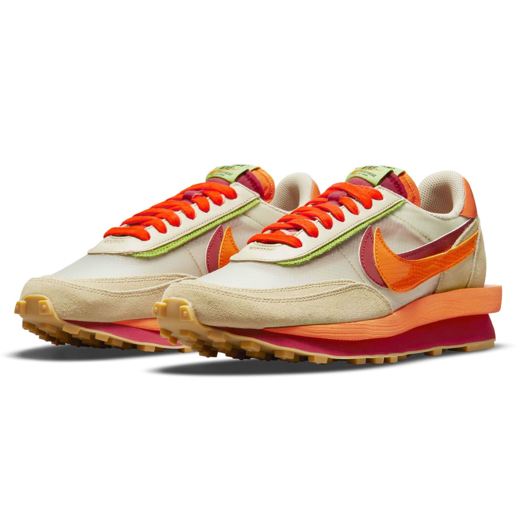 sacai x Clot x LDWaffle 'Net Orange Blaze' - Image 2
