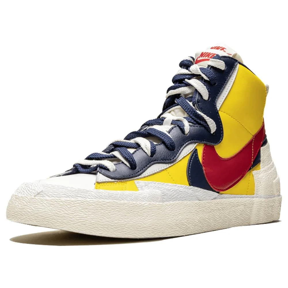Sacai x Nike Blazer Mid 'Maize Navy' - Image 4
