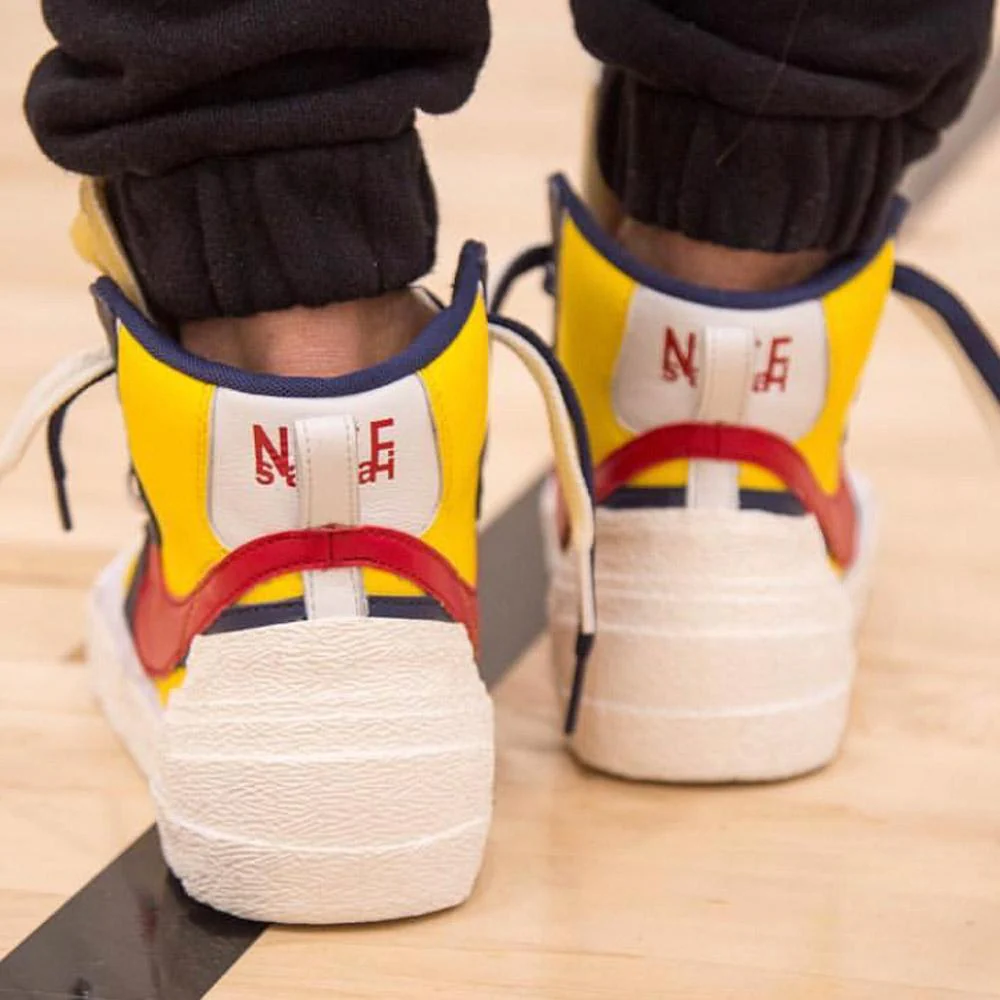 Sacai x Nike Blazer Mid 'Maize Navy' - Image 5