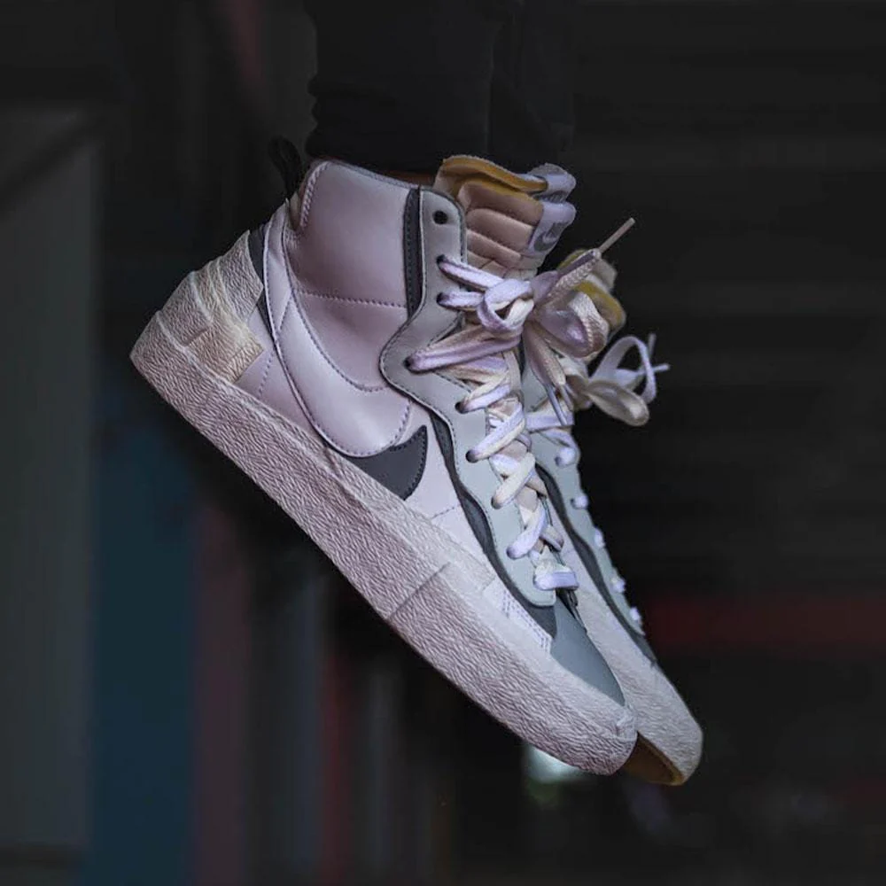 Sacai x Nike Blazer Mid 'White Grey' - Image 7