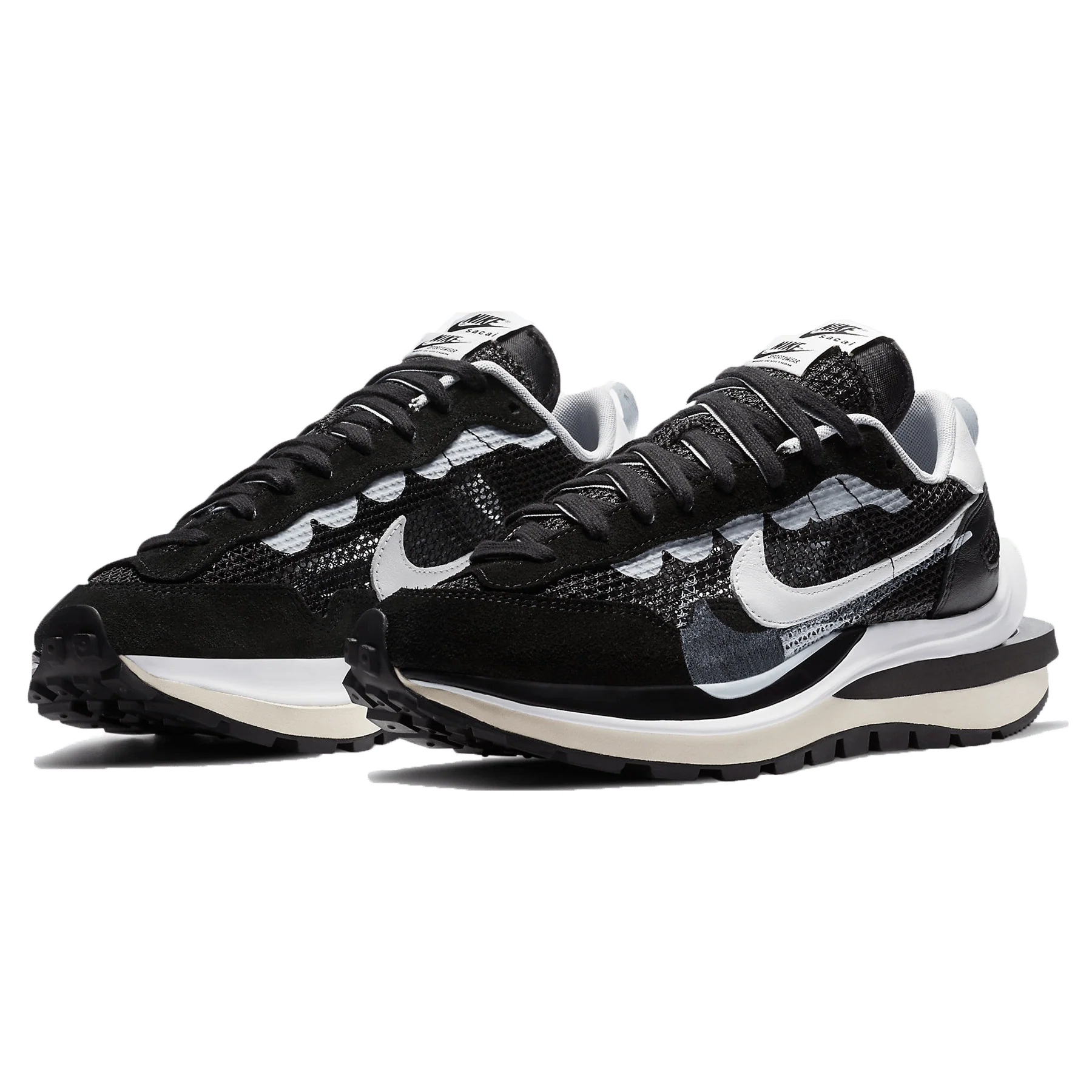 sacai x Nike VaporWaffle 'Black White' - Image 2