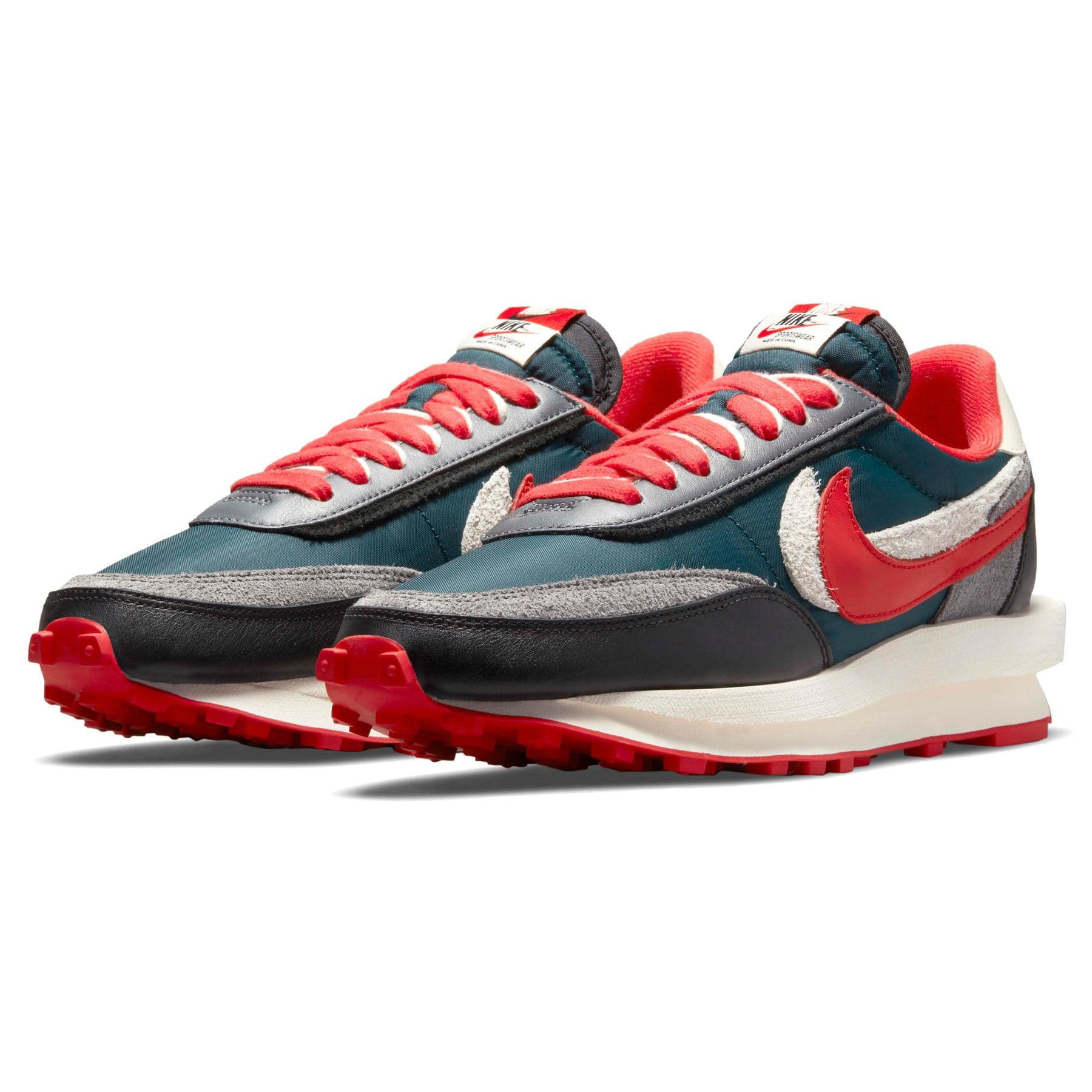 sacai x Undercover x LDWaffle 'Midnight Spruce University Red' - Image 2