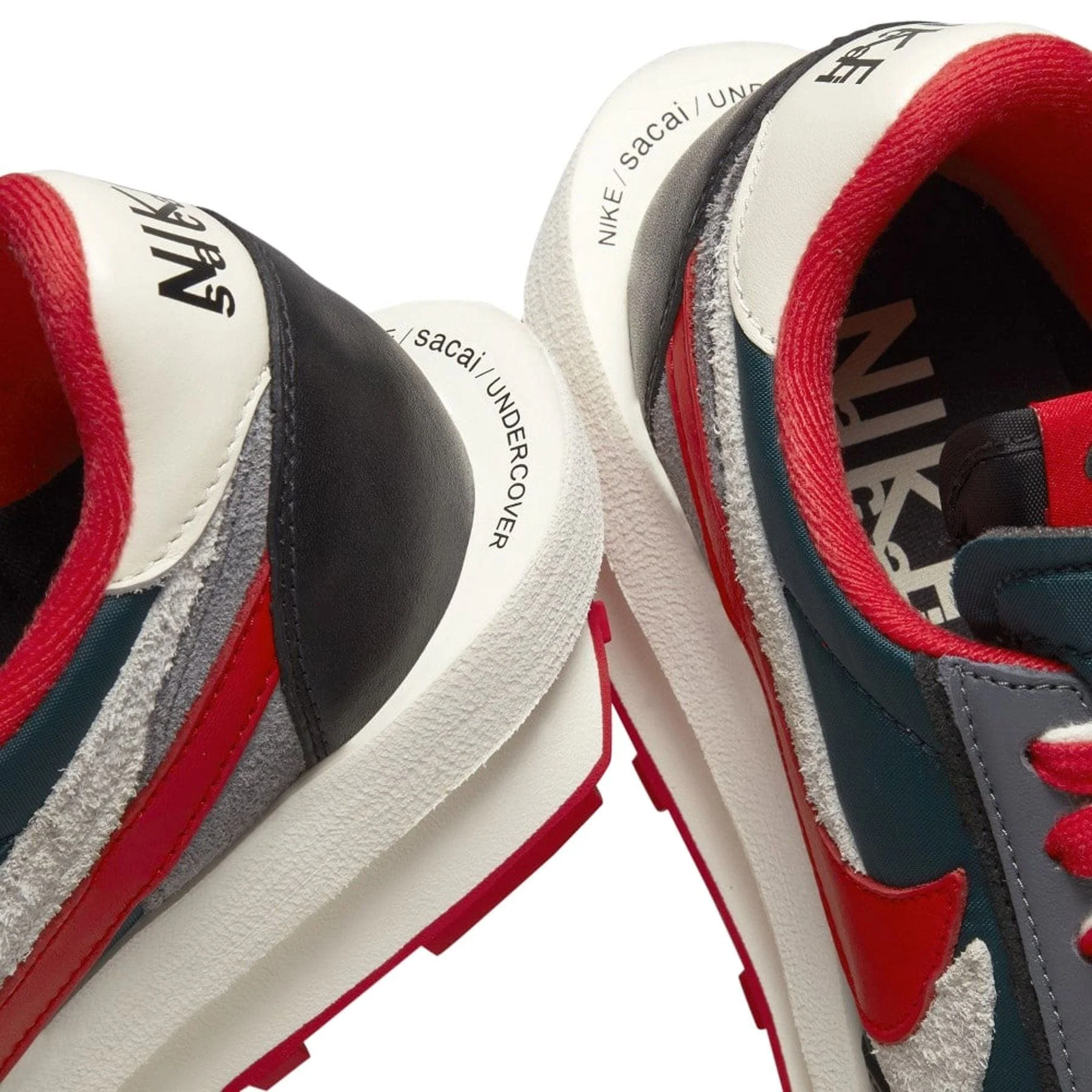 sacai x Undercover x LDWaffle 'Midnight Spruce University Red' - Image 8