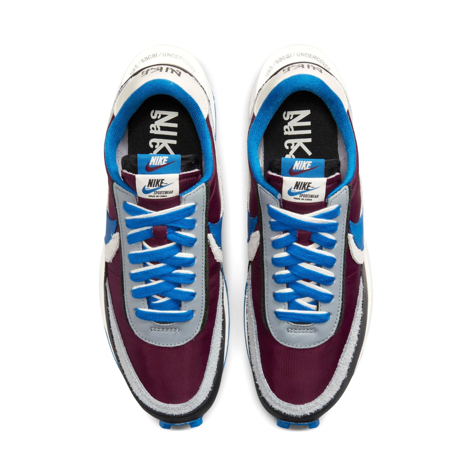 sacai x Undercover x LDWaffle 'Night Maroon Team Royal' - Image 3