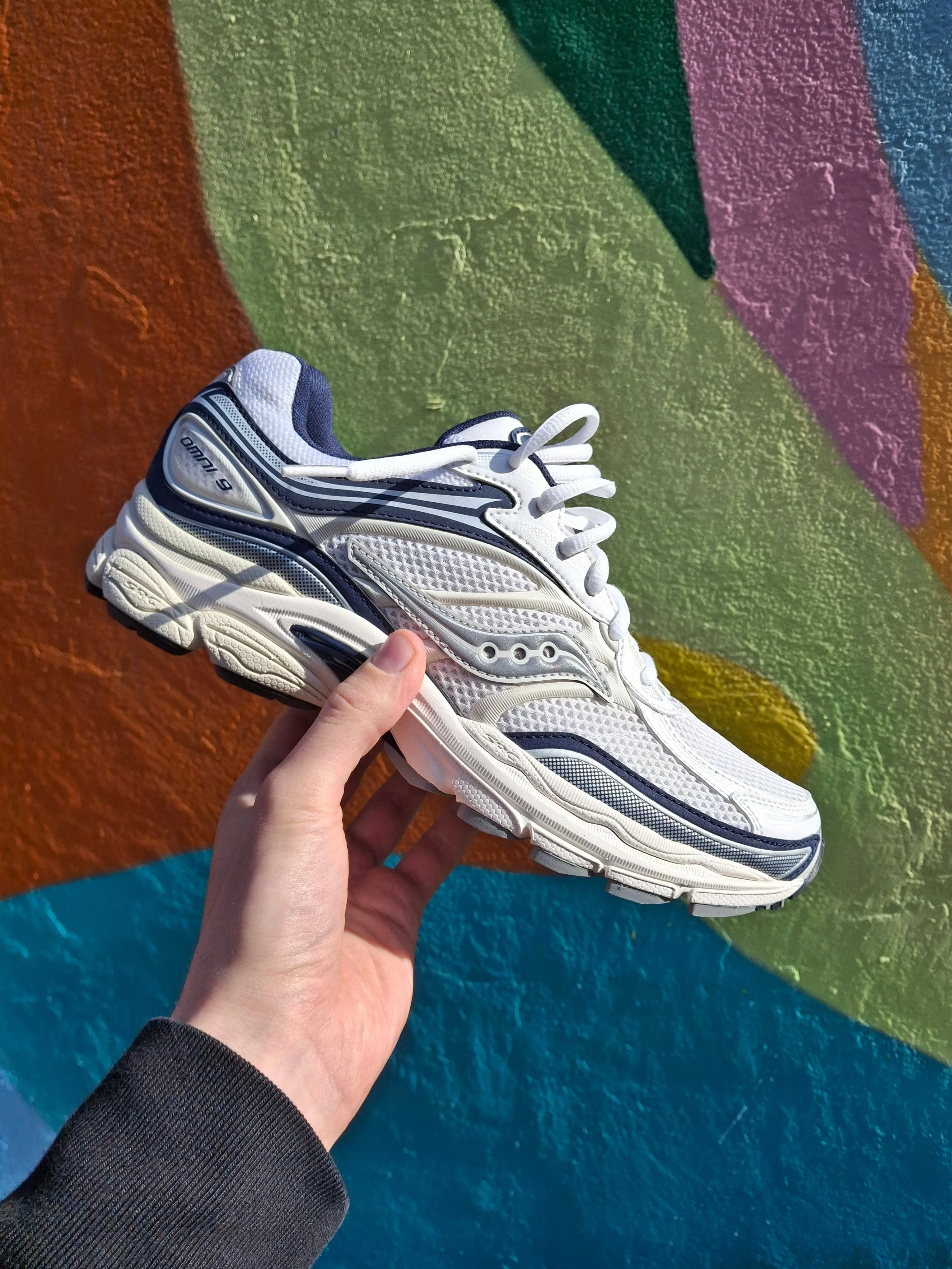 Saucony Progrid Omni 9 'White Navy' - Image 7