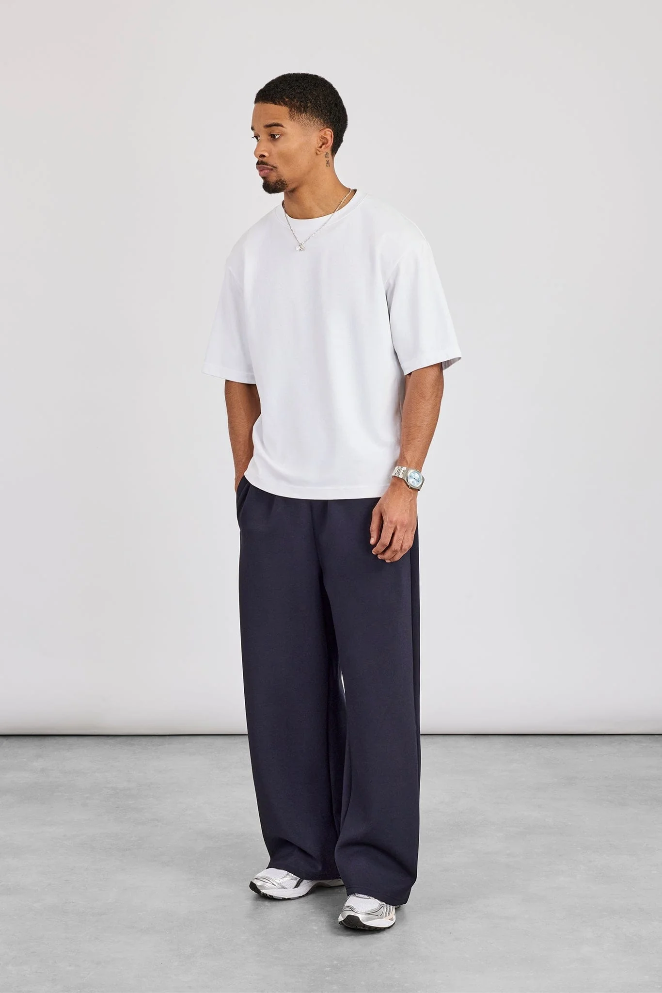 Cernucci Scuba Baggy Fit Trouser - Navy - Image 2