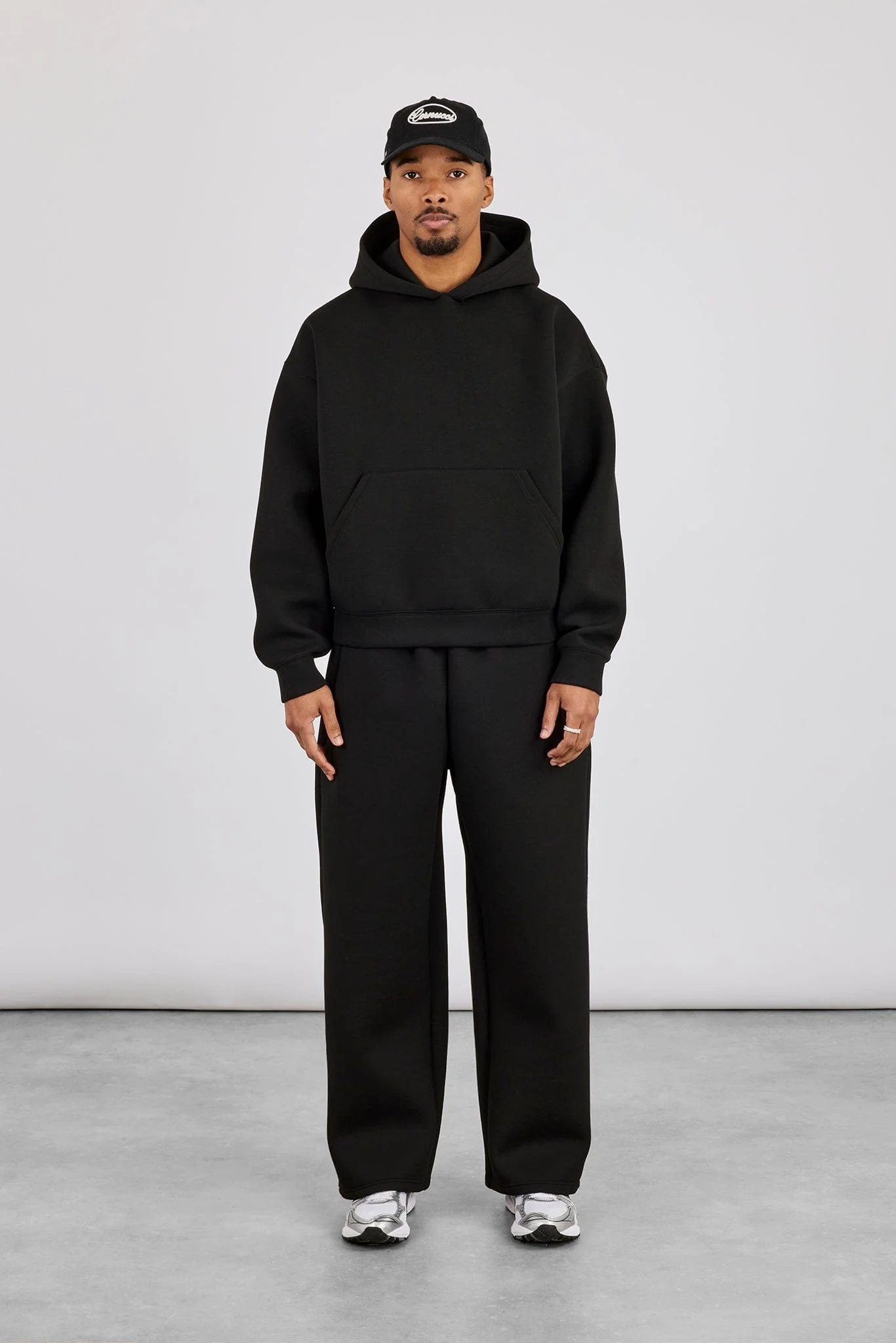 Cernucci Scuba Boxy Hoodie & Baggy Fit Trouser - Black - Image 4