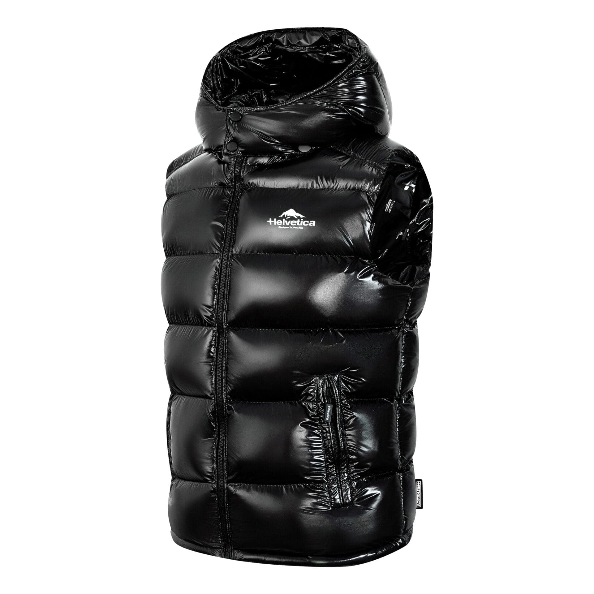 Helvetica Mountain Pioneers Space Sleeveless Hooded Jacket - Image 5