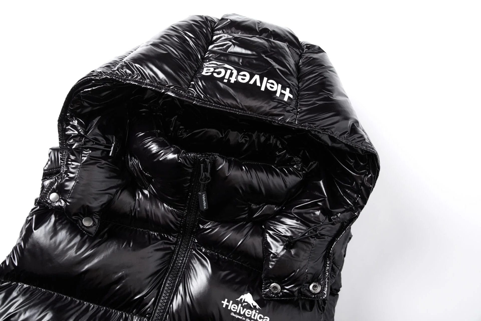 Helvetica Mountain Pioneers Space Sleeveless Hooded Jacket - Image 7