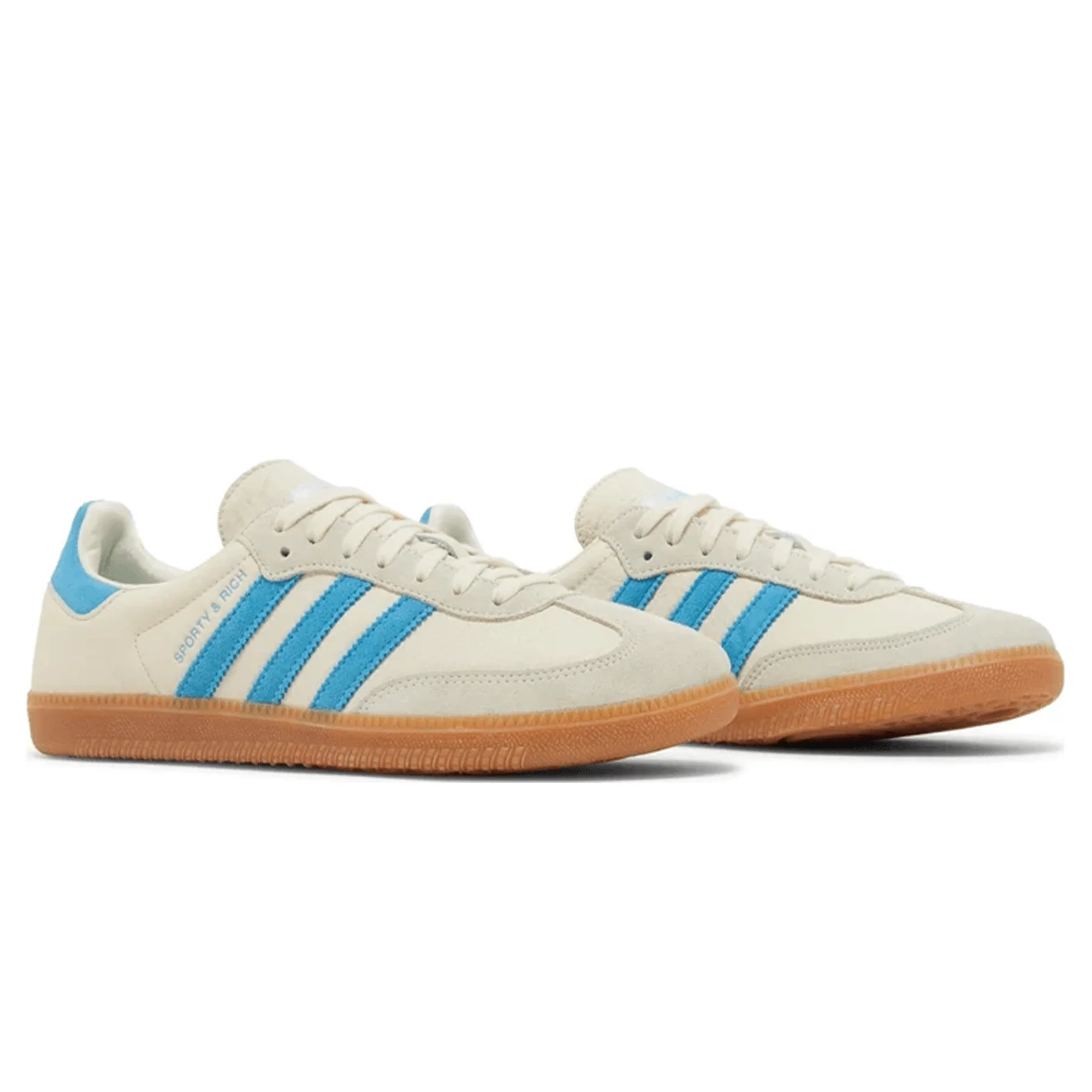 Sporty & Rich x Adidas Samba OG 'Cream Blue' - Image 3