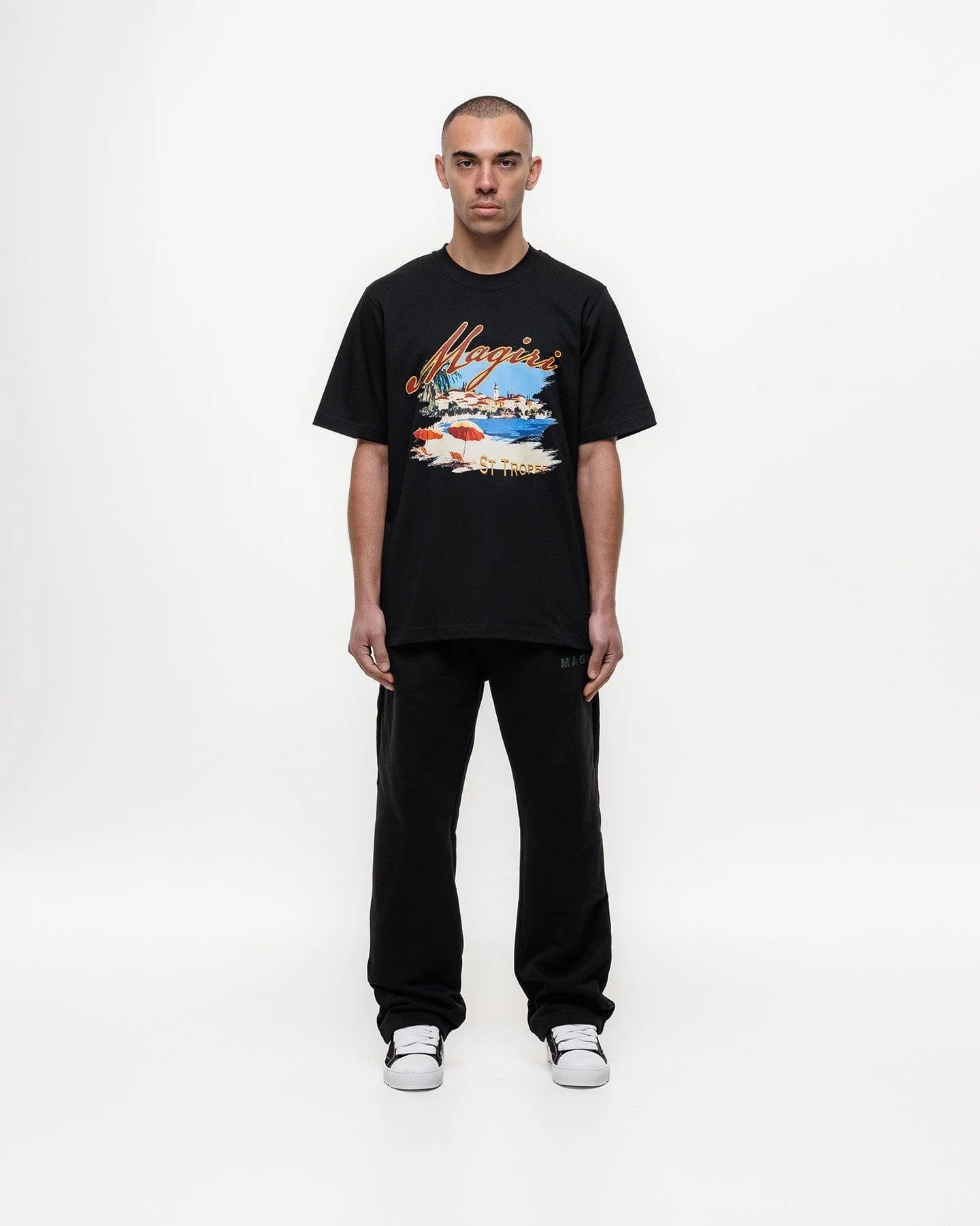 Magiri St. Tropez Printed T-Shirt 'Black' - Image 3