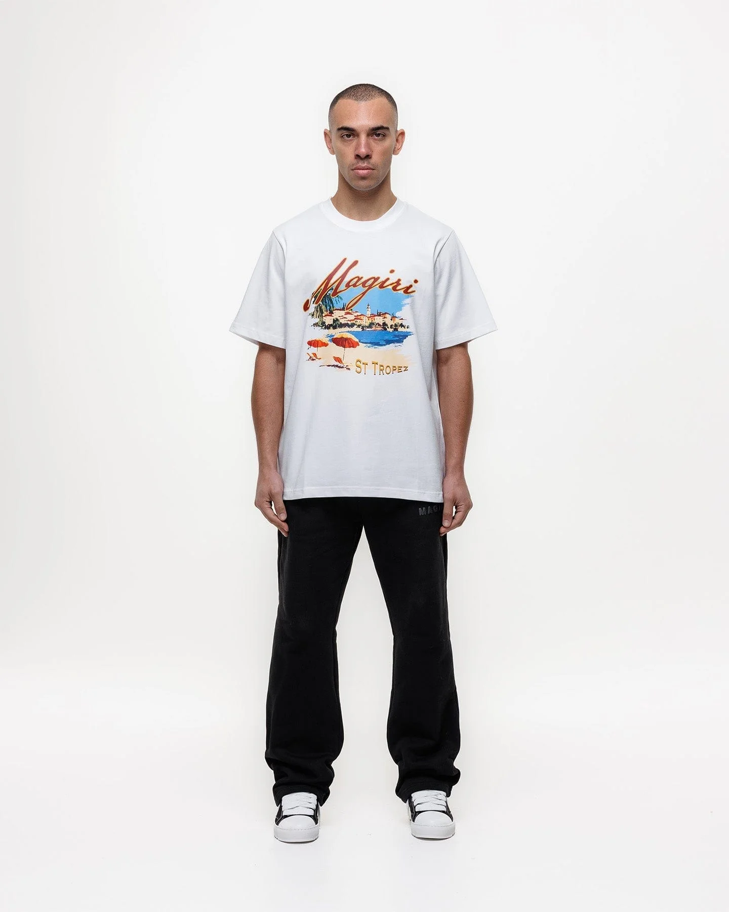 Magiri St. Tropez Printed T-Shirt 'White' - Image 3