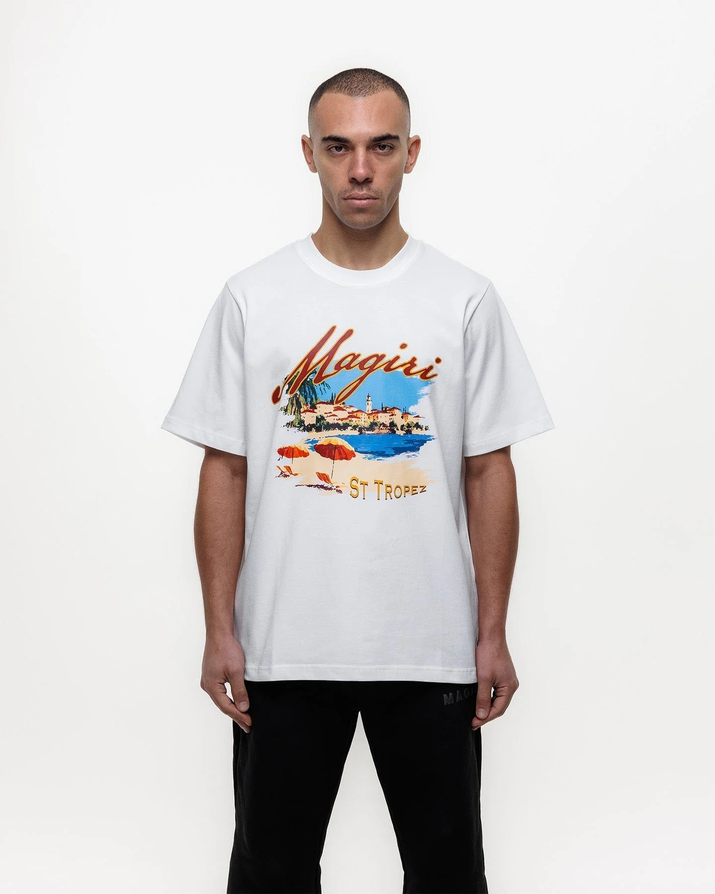 Magiri St. Tropez Printed T-Shirt 'White' - Image 4