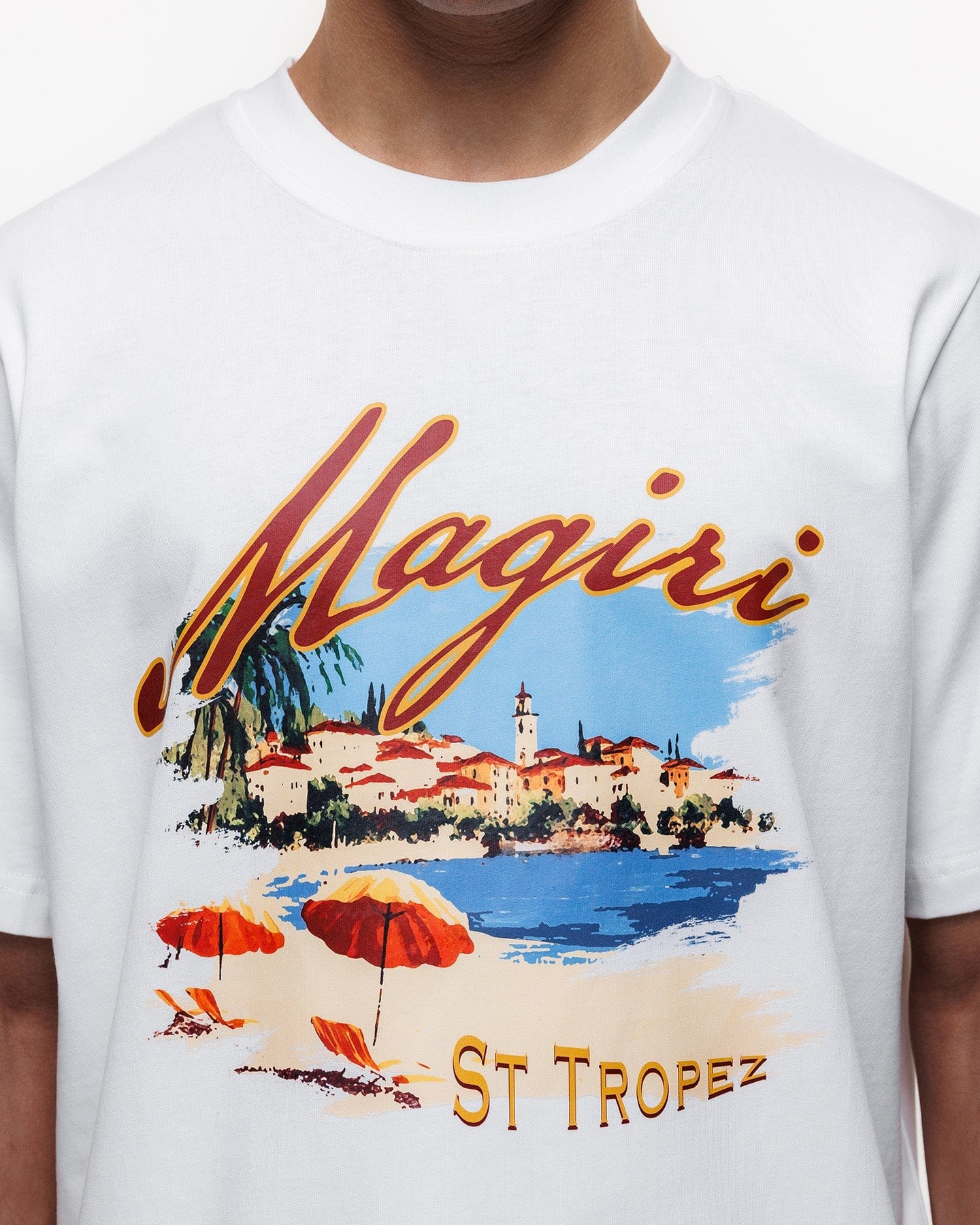 Magiri St. Tropez Printed T-Shirt 'White' - Image 6