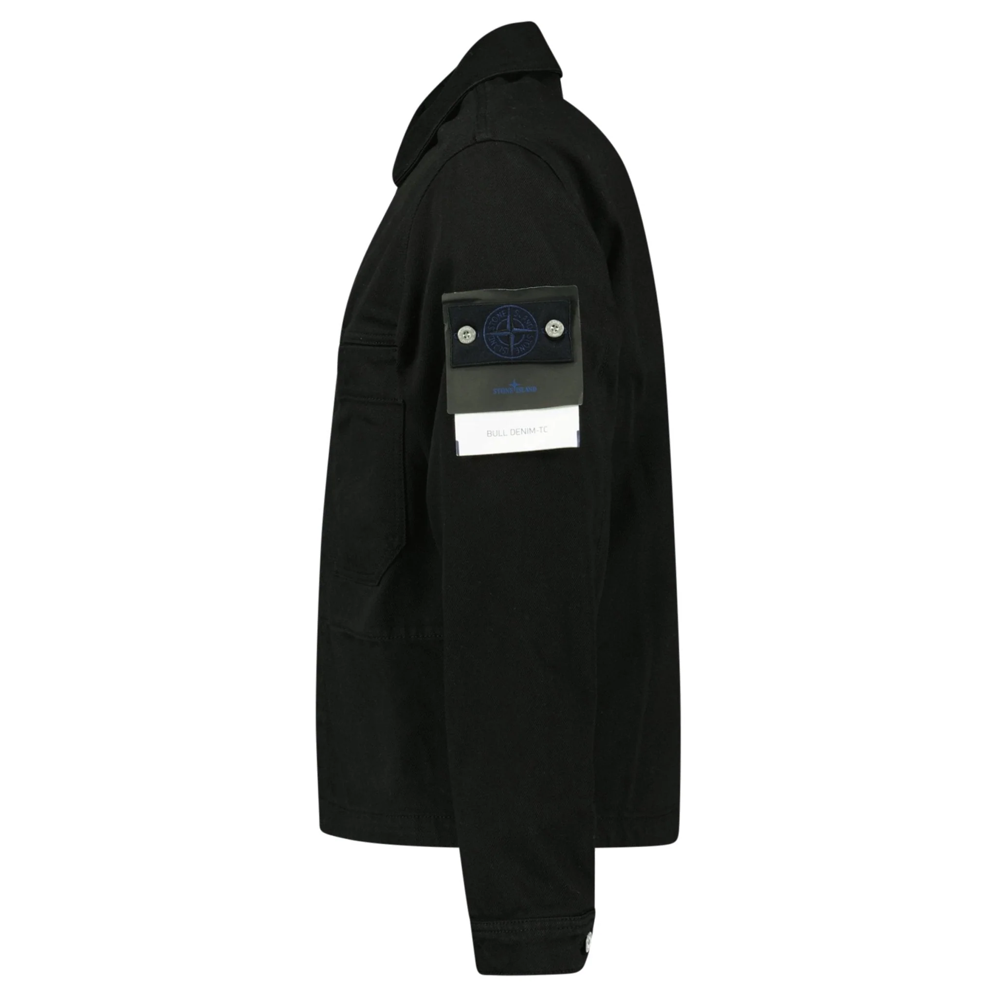Stone Island Bull Denim-TC Coach Jacket in Black - Image 2