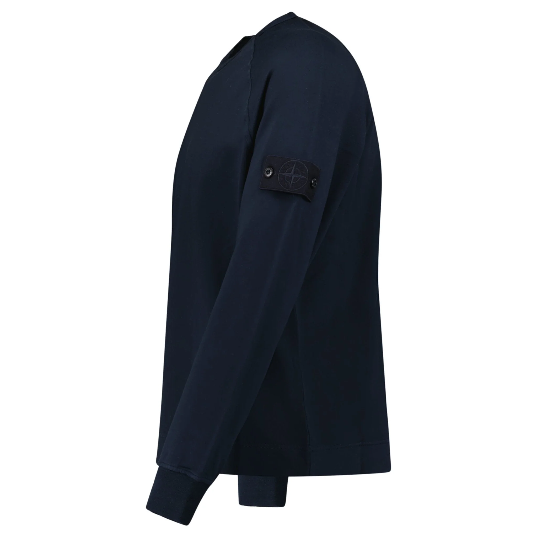 Stone Island Ghost Badge Crewneck Sweatshirt Navy - Image 3