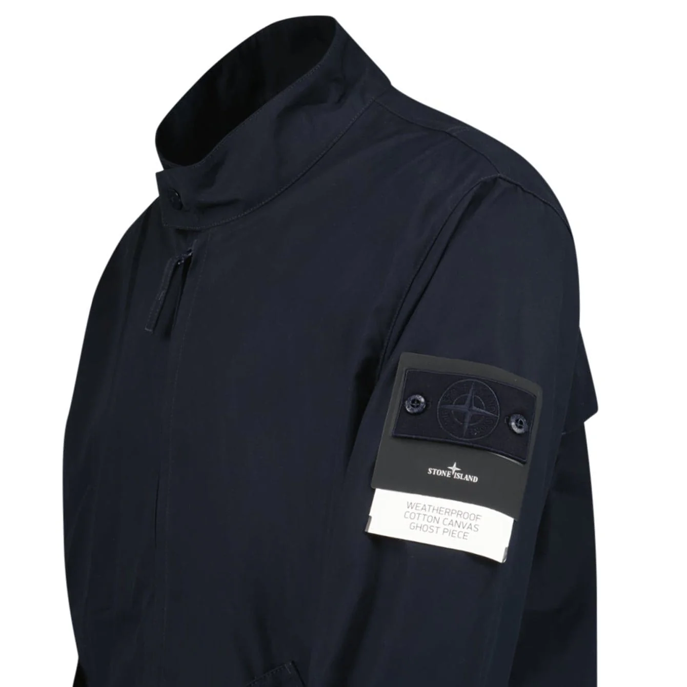 Stone Island Ghost Weatherproof Cotton Canvas Jacket Navy - Image 4