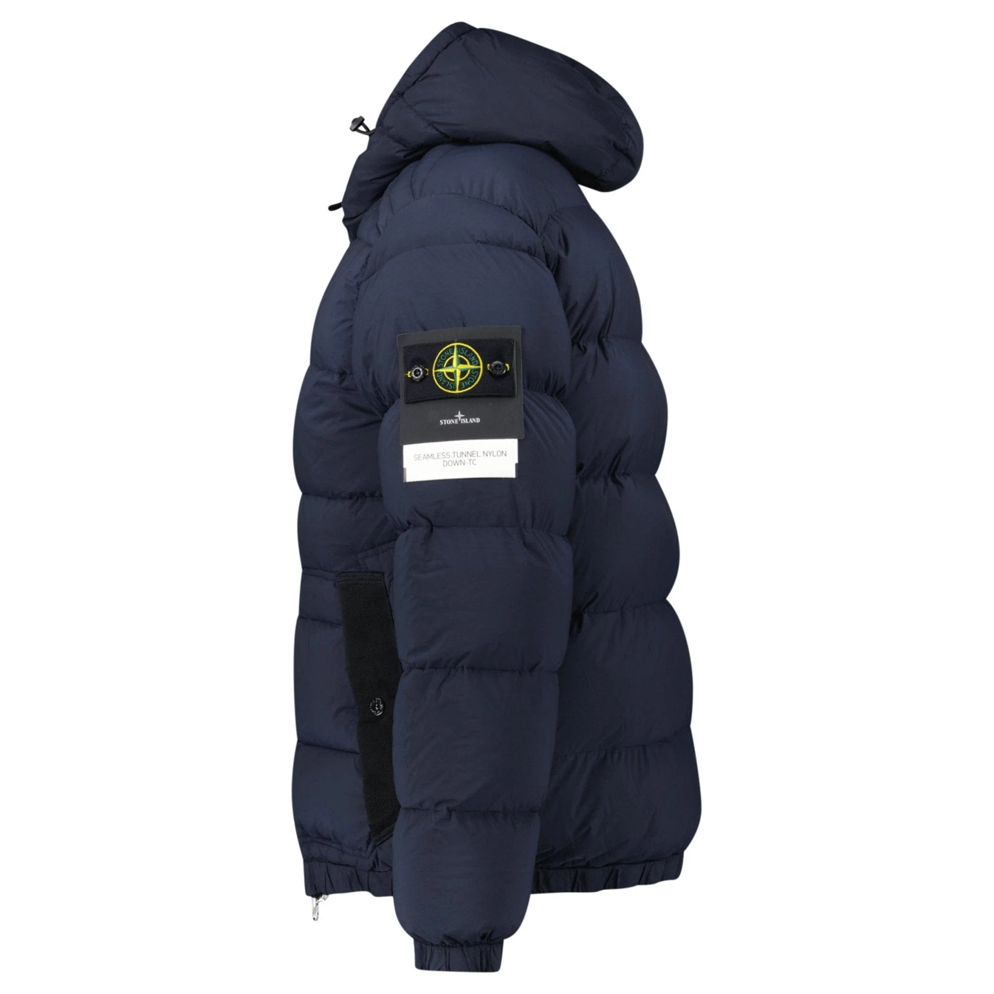 Stone Island Hooded Puffer Jacket In Seamless Tunnel Nylon Navy - Image 2