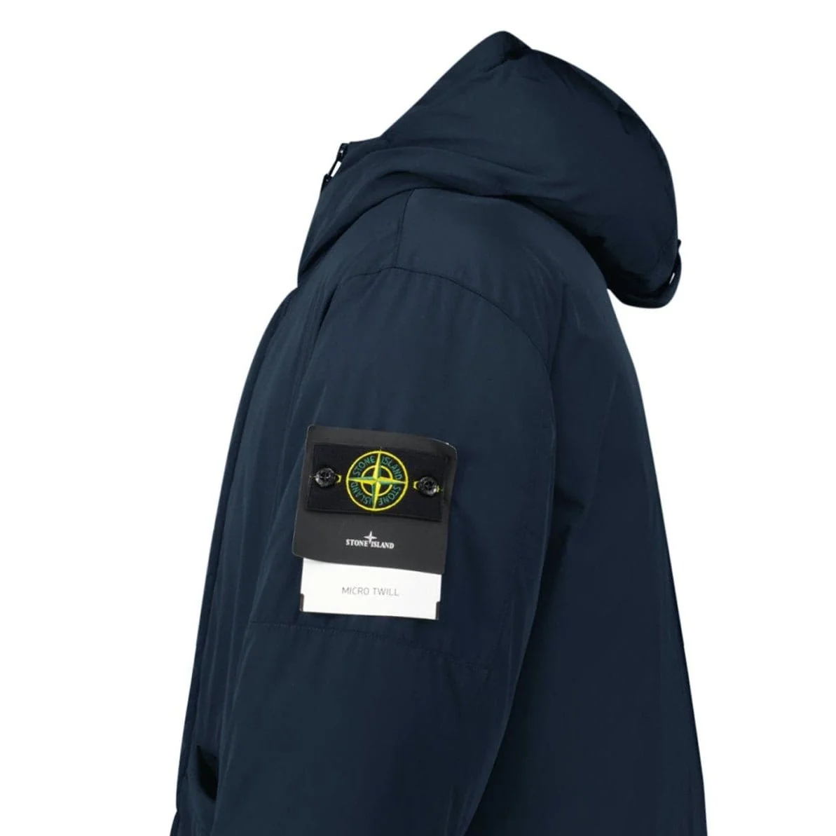 Stone Island Micro Twill Long Parka in Navy - Image 5
