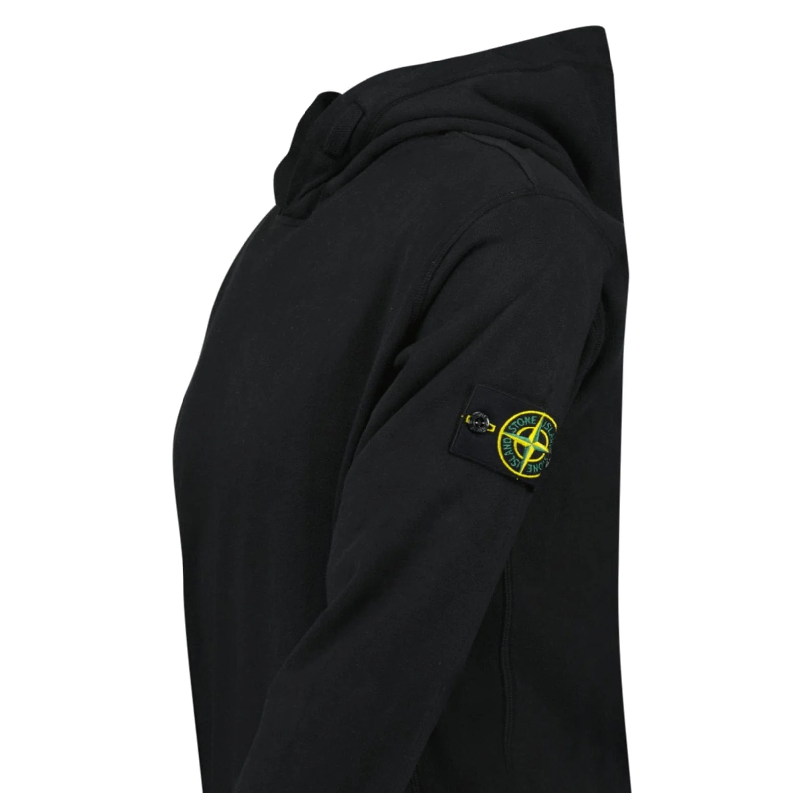 Stone Island ‘Old’ Treatment Hooded Sweatshirt In Black - Image 3