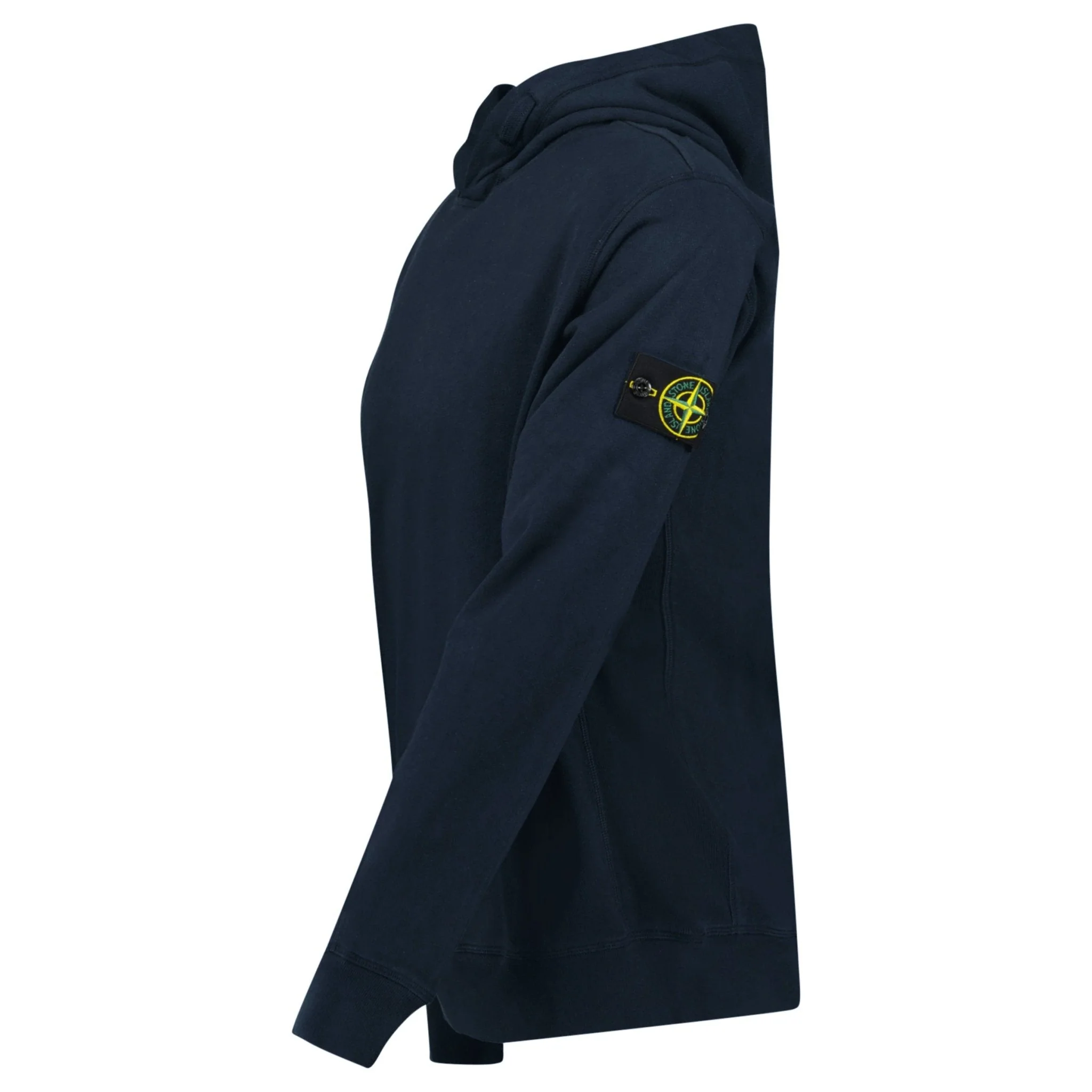 Stone Island ‘Old’ Treatment Hooded Sweatshirt In Navy - Image 2
