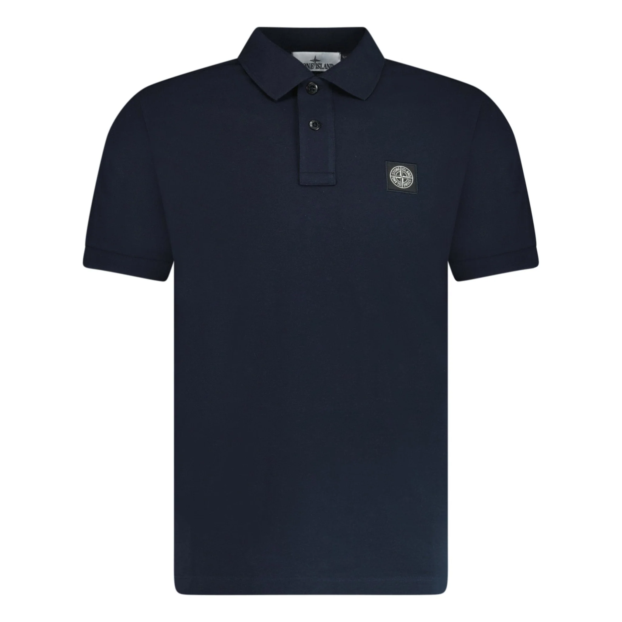 Stone Island Patch Polo T-Shirt Slim Fit Navy