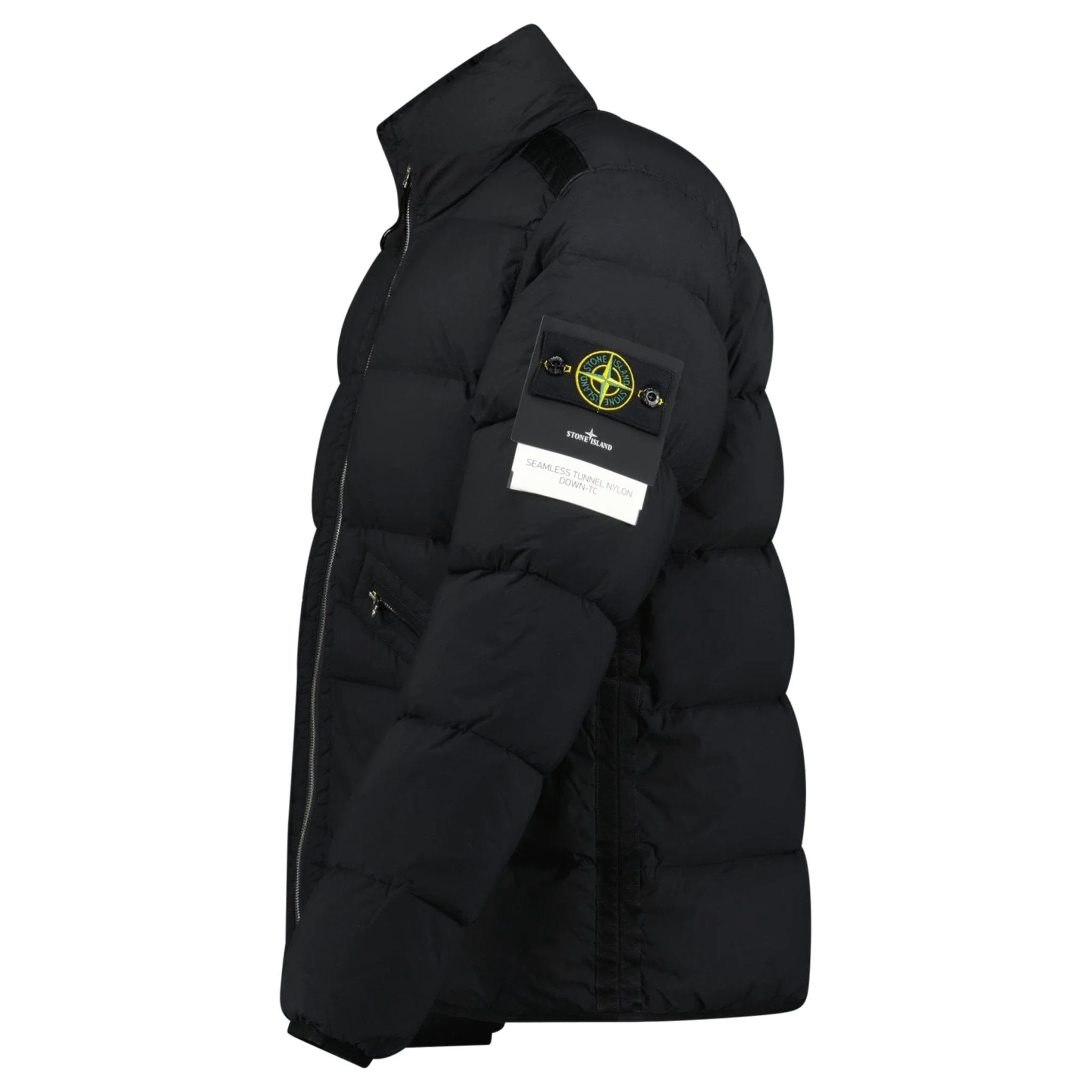 Stone Island Puffer Jacket In Seamless Tunnel Nylon Black - Image 2