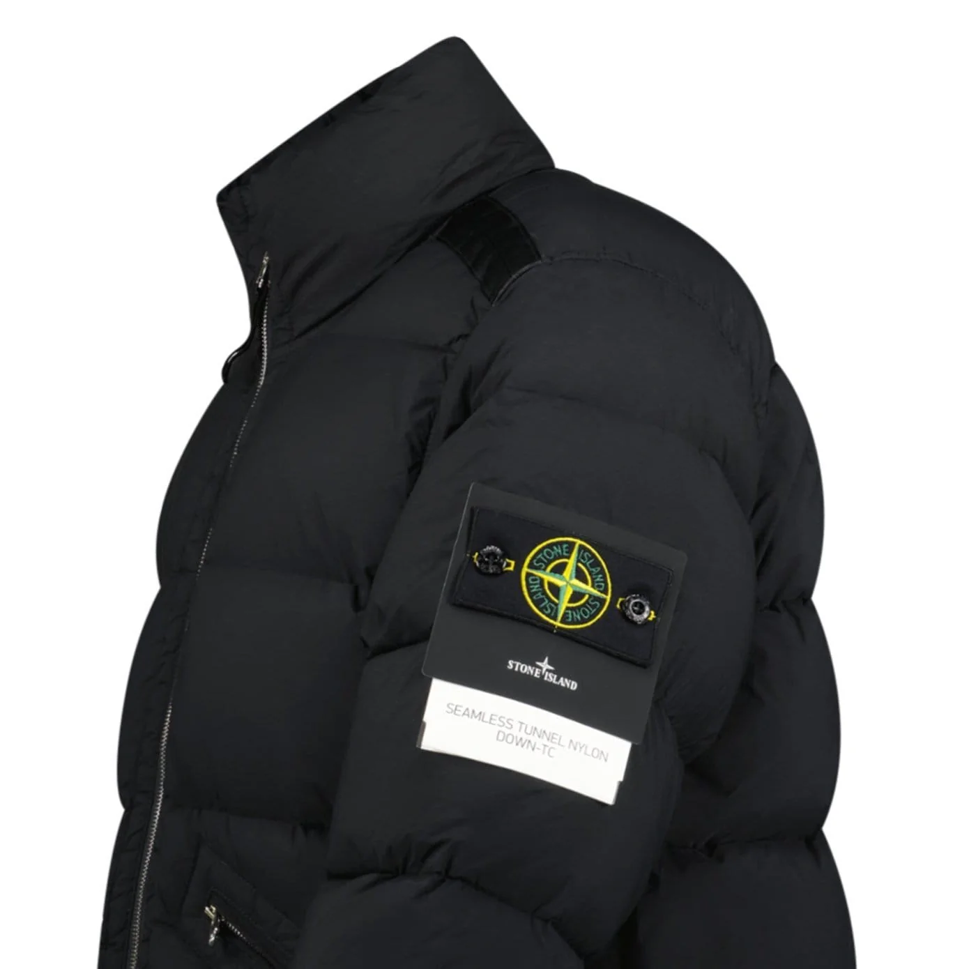 Stone Island Puffer Jacket In Seamless Tunnel Nylon Black - Image 4
