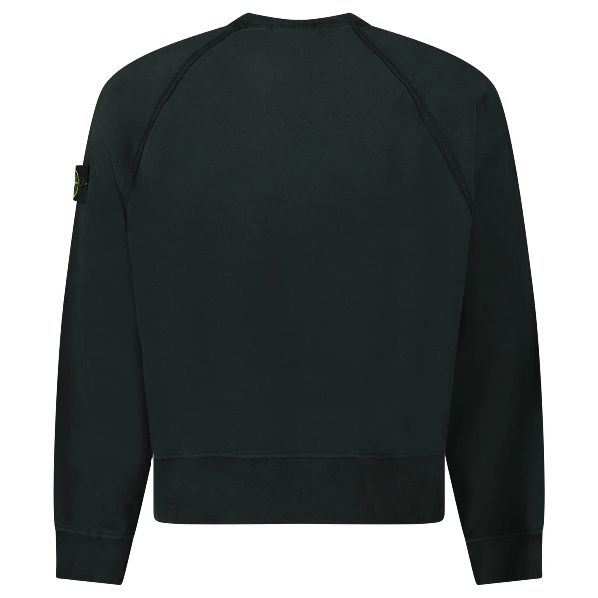 Stone Island Relaxed Fit Crewneck Sweatshirt Black - Image 3