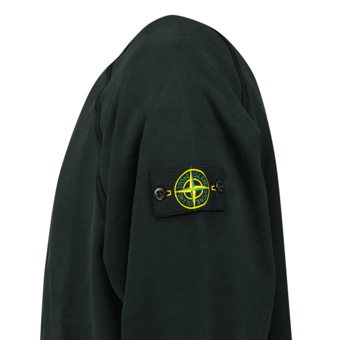 Stone Island Relaxed Fit Crewneck Sweatshirt Black - Image 4