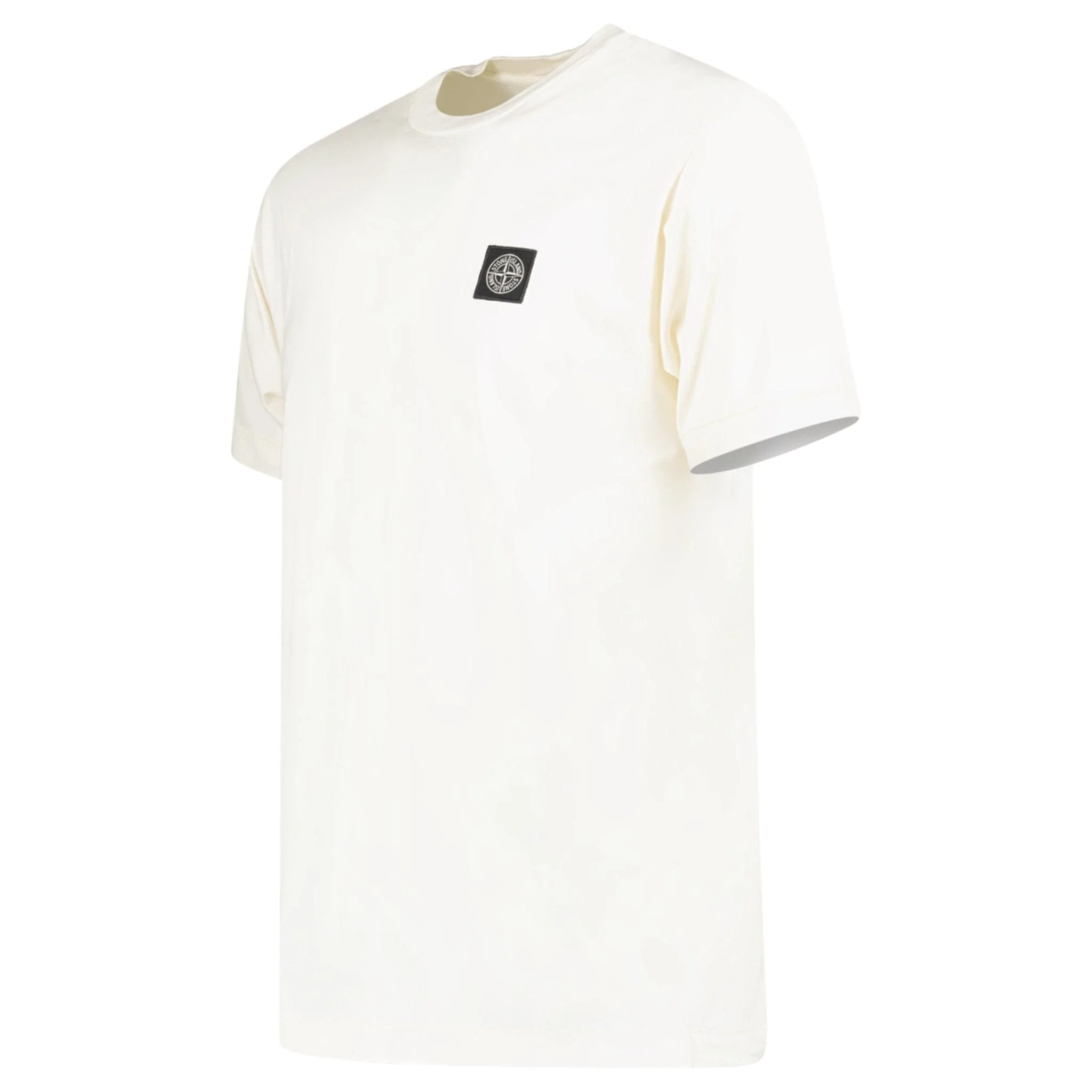 Stone Island Slim-Fit Short-Sleeve T-Shirt With Compass Patch Ivory - Image 3