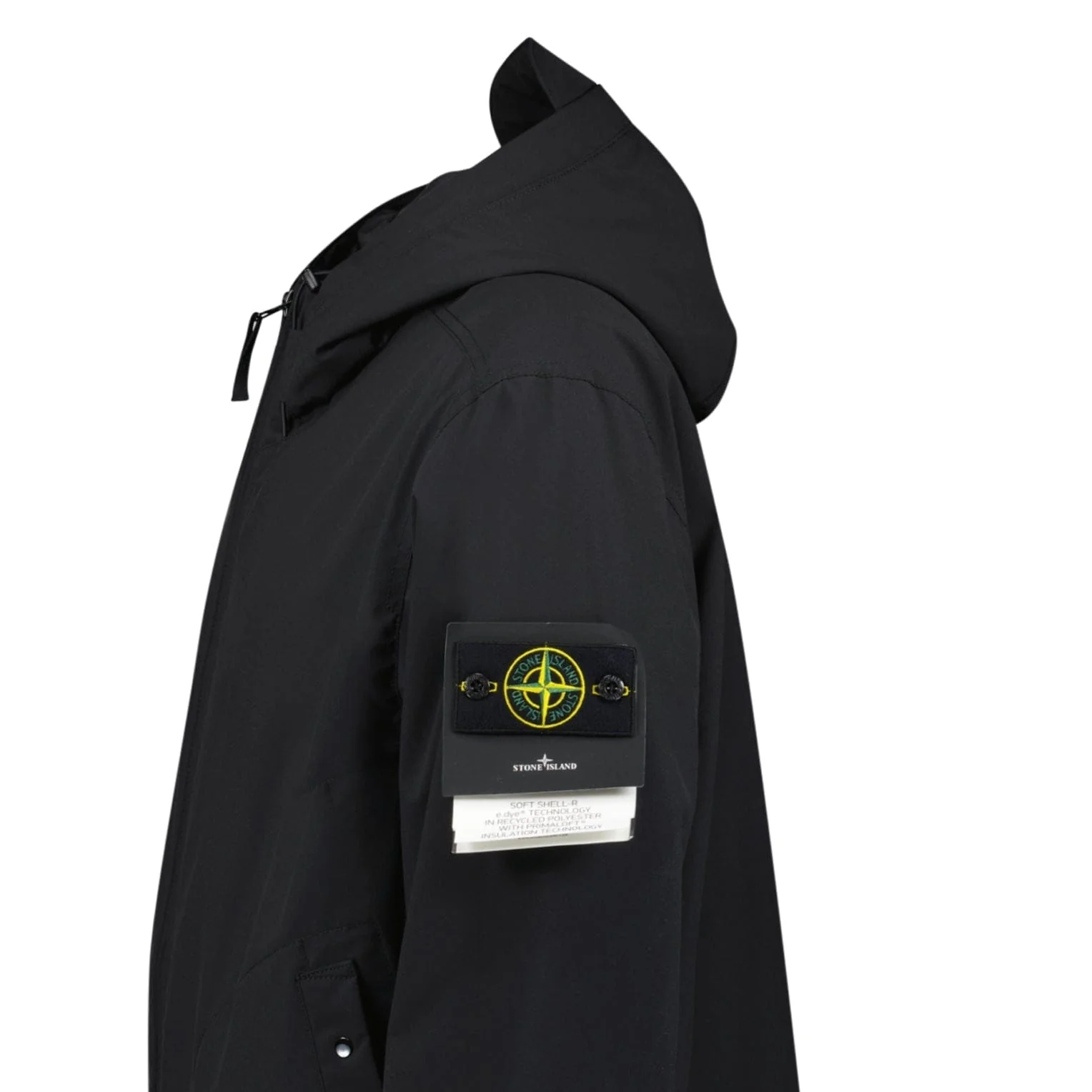 Stone Island Soft Shell-R Primaloft Insulation Technology Jacket in Black - Image 5