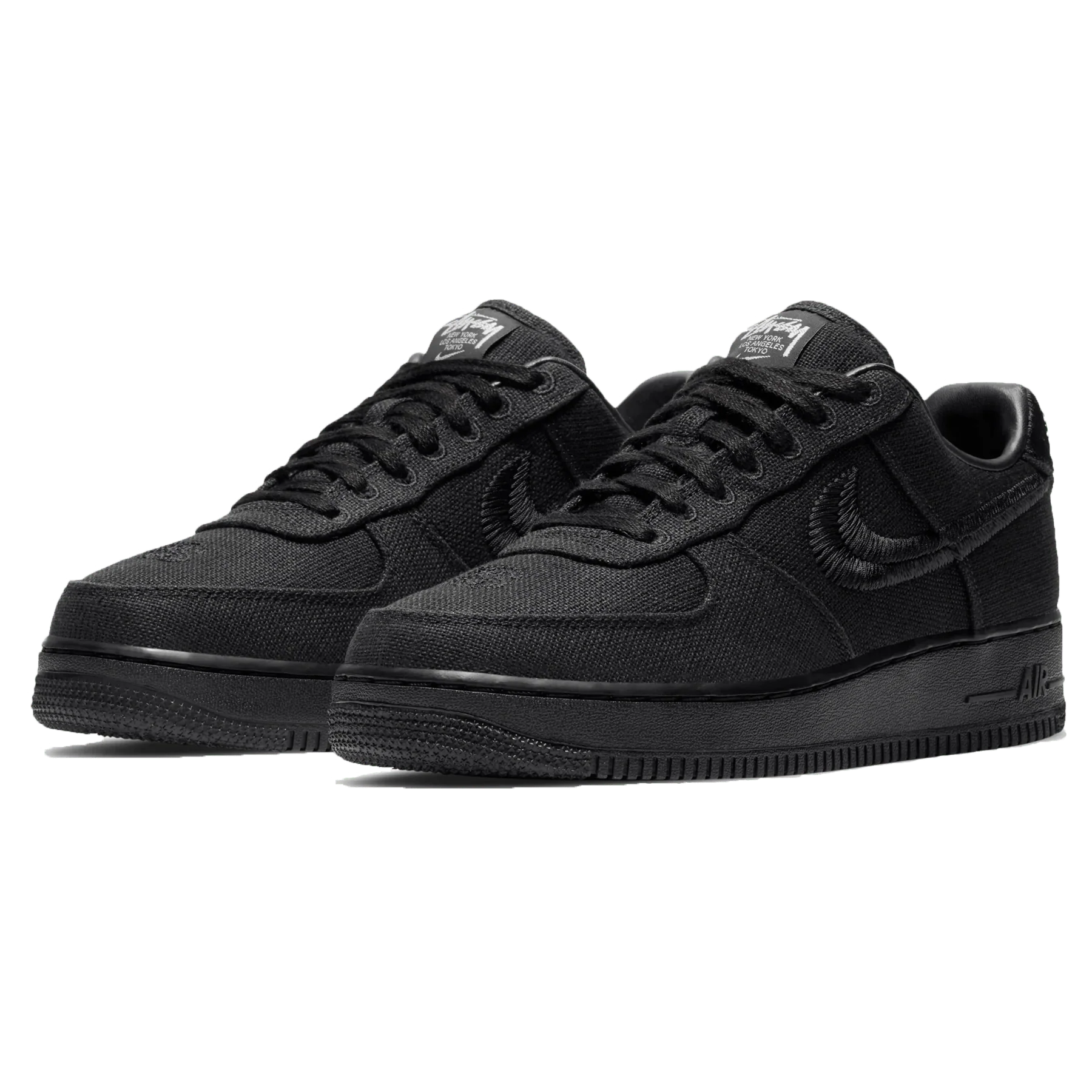 Stussy x Nike Air Force 1 Low 'Triple Black' - Image 2