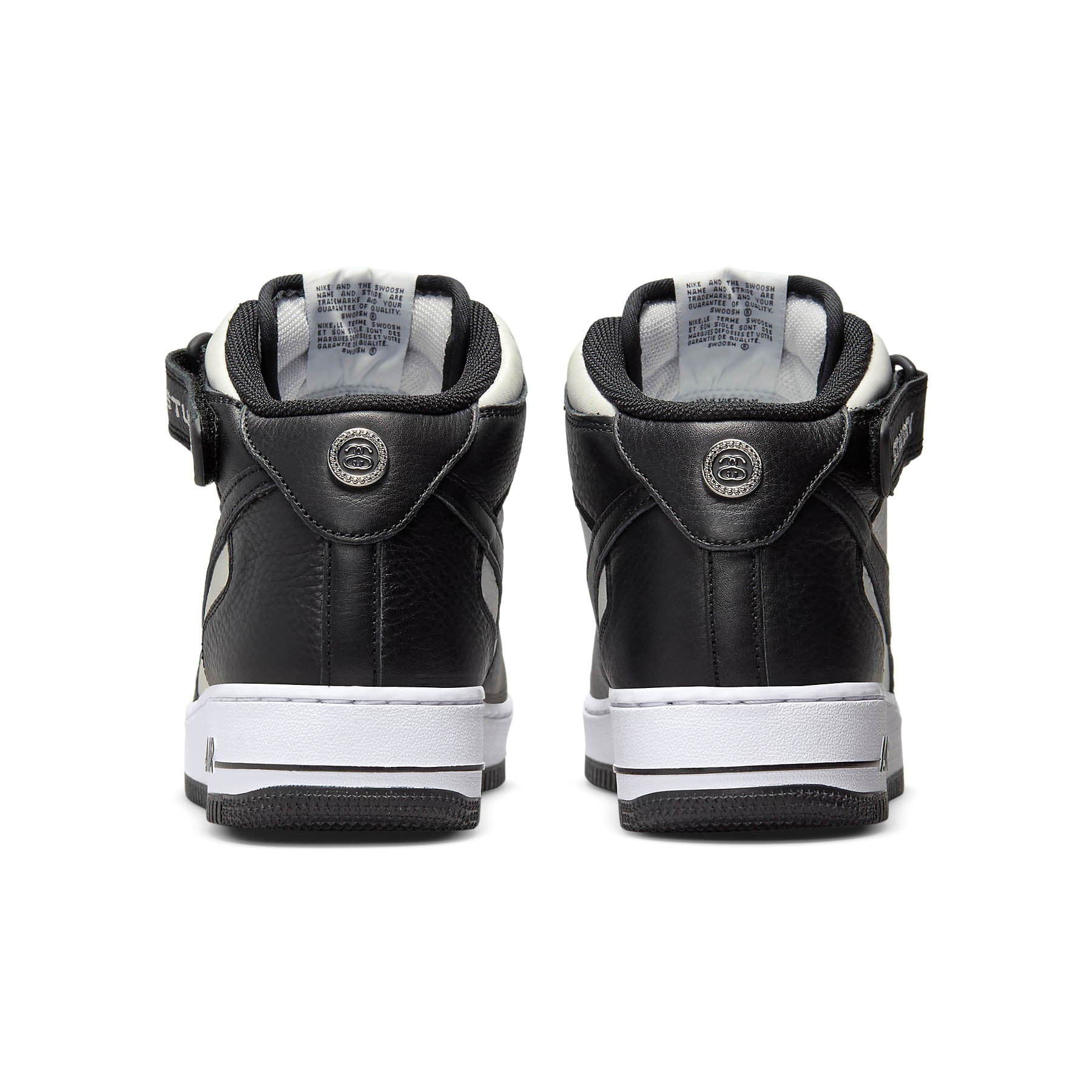 Stussy x Nike Air Force 1 Mid 'Black White' - Image 4
