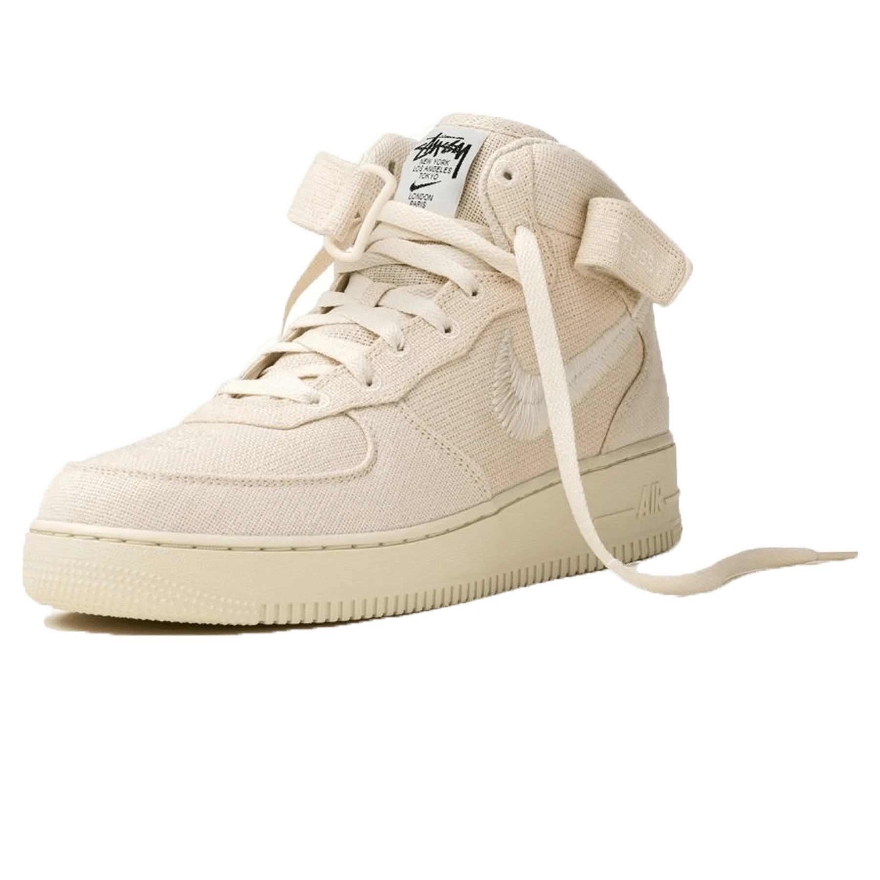 Stussy x Nike Air Force 1 Mid 'Fossil' - Image 2