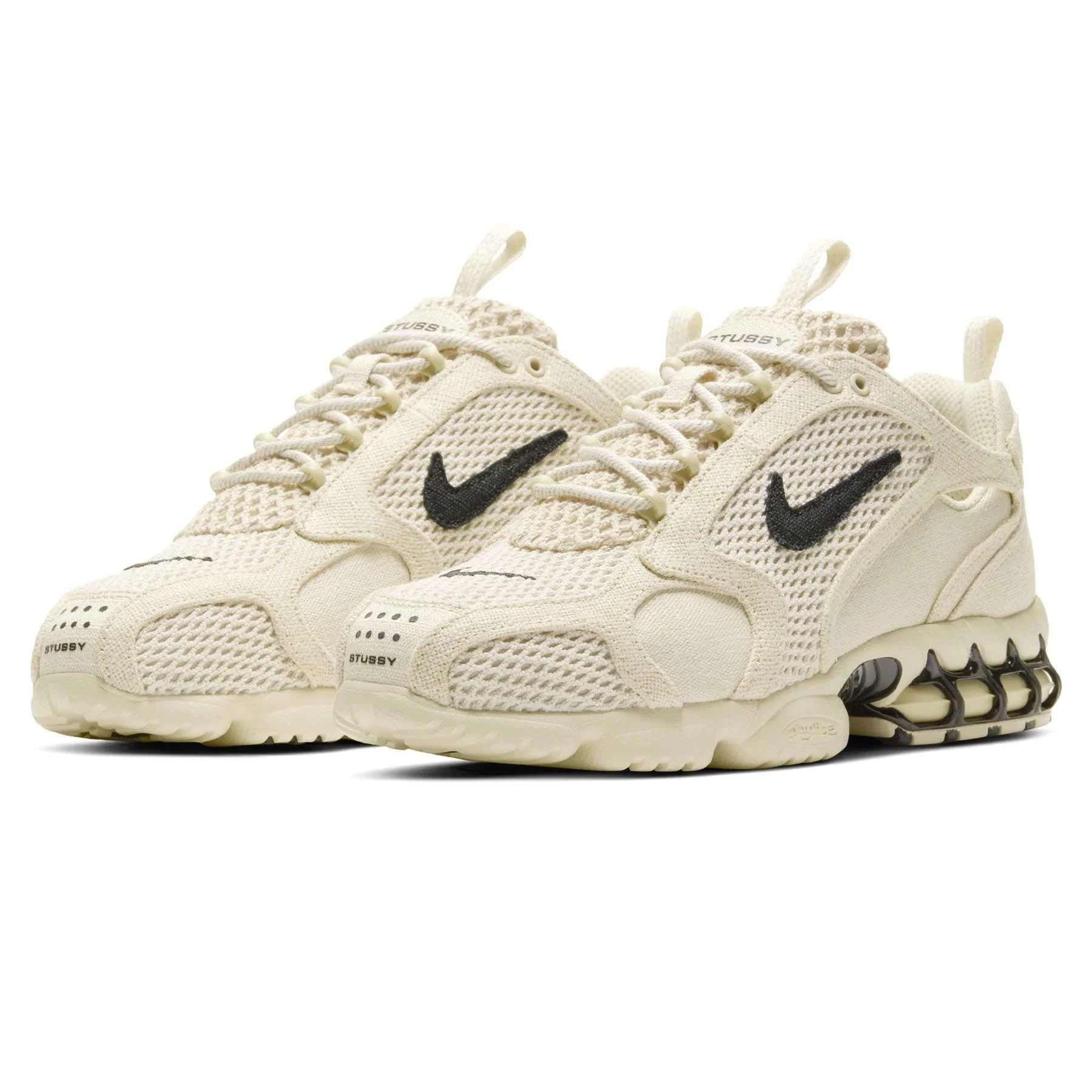 Stussy x Nike Air Zoom Spiridon Caged 2 'Fossil' - Image 2